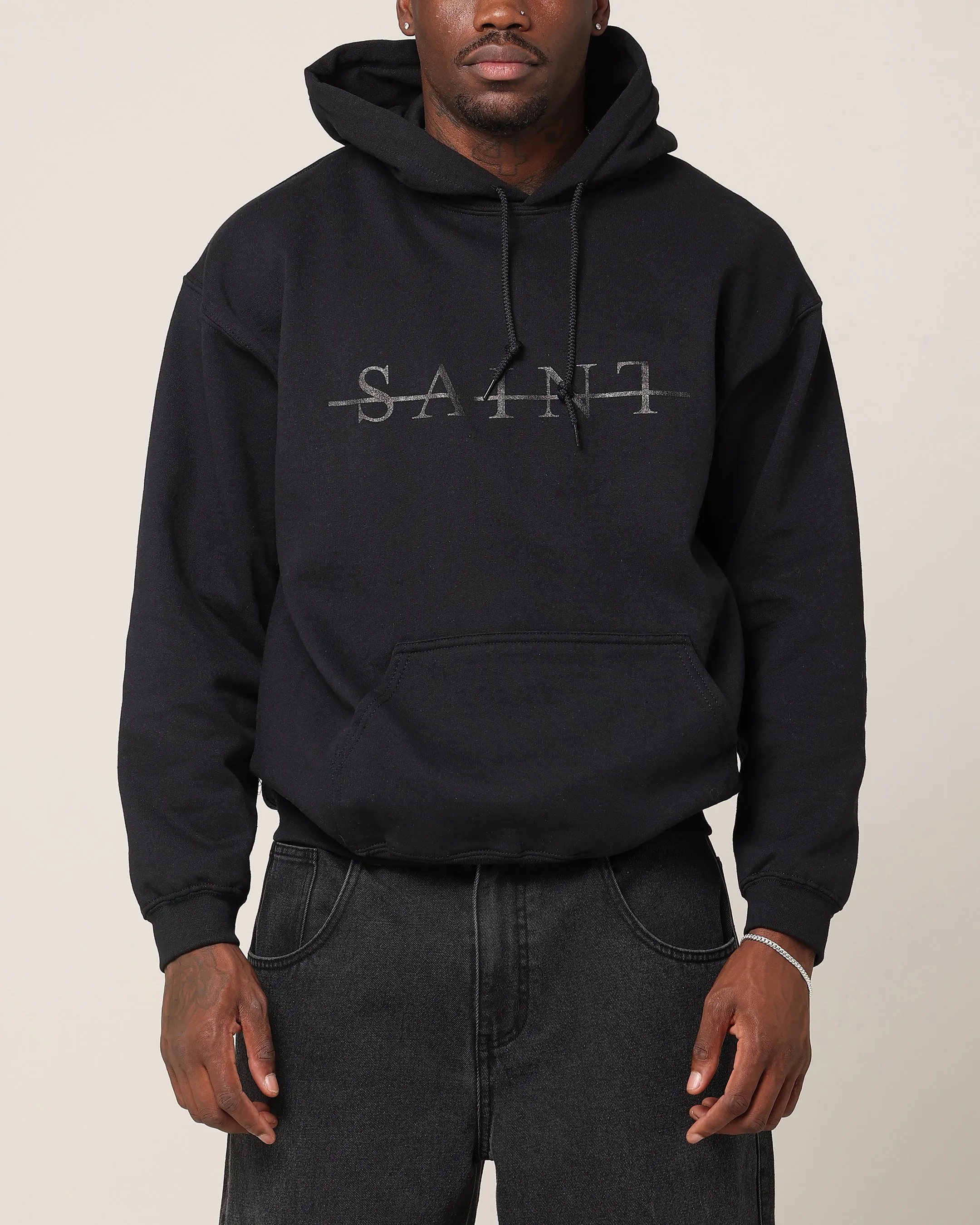 Elderly casual outing Saint Morta Strikeout Hoodie Black