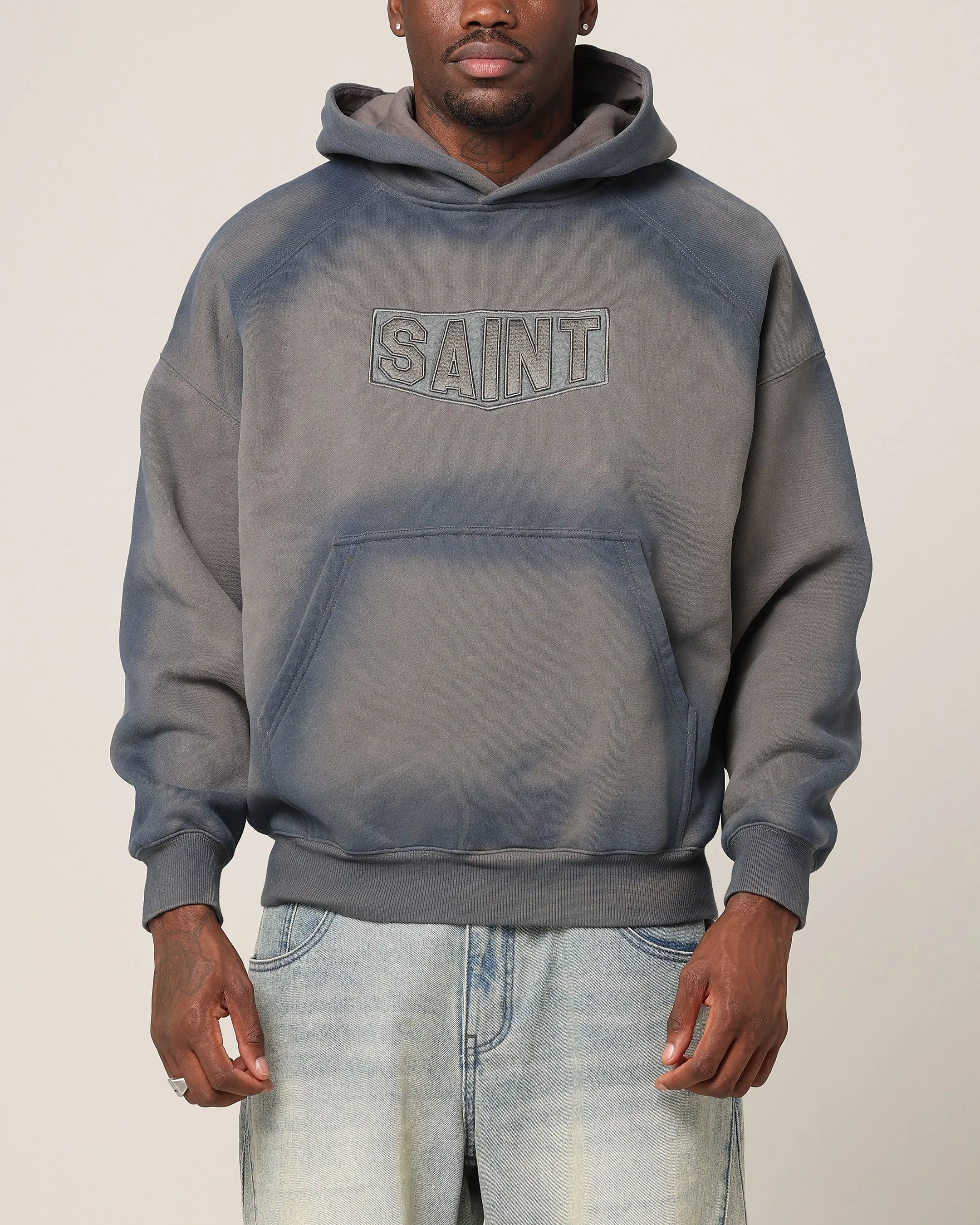 Consciousness Saint Morta Faded Motor Hoodie Charcoal