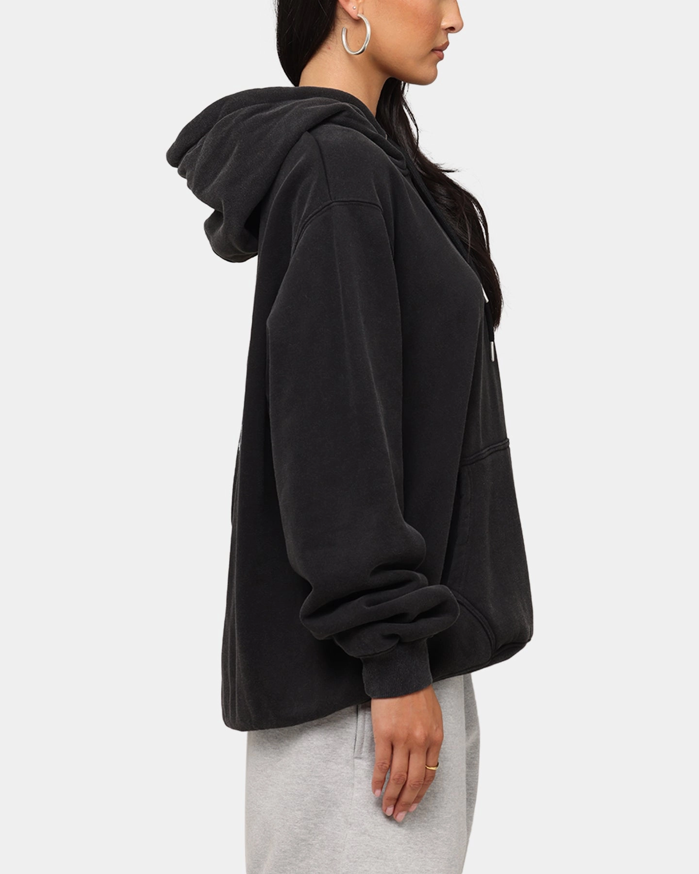 Durable Zippers Street Scene Style Carre Level Up Hoodie Vintage Black