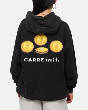 Carre Level Up Hoodie Vintage Black Asian style Work From Home