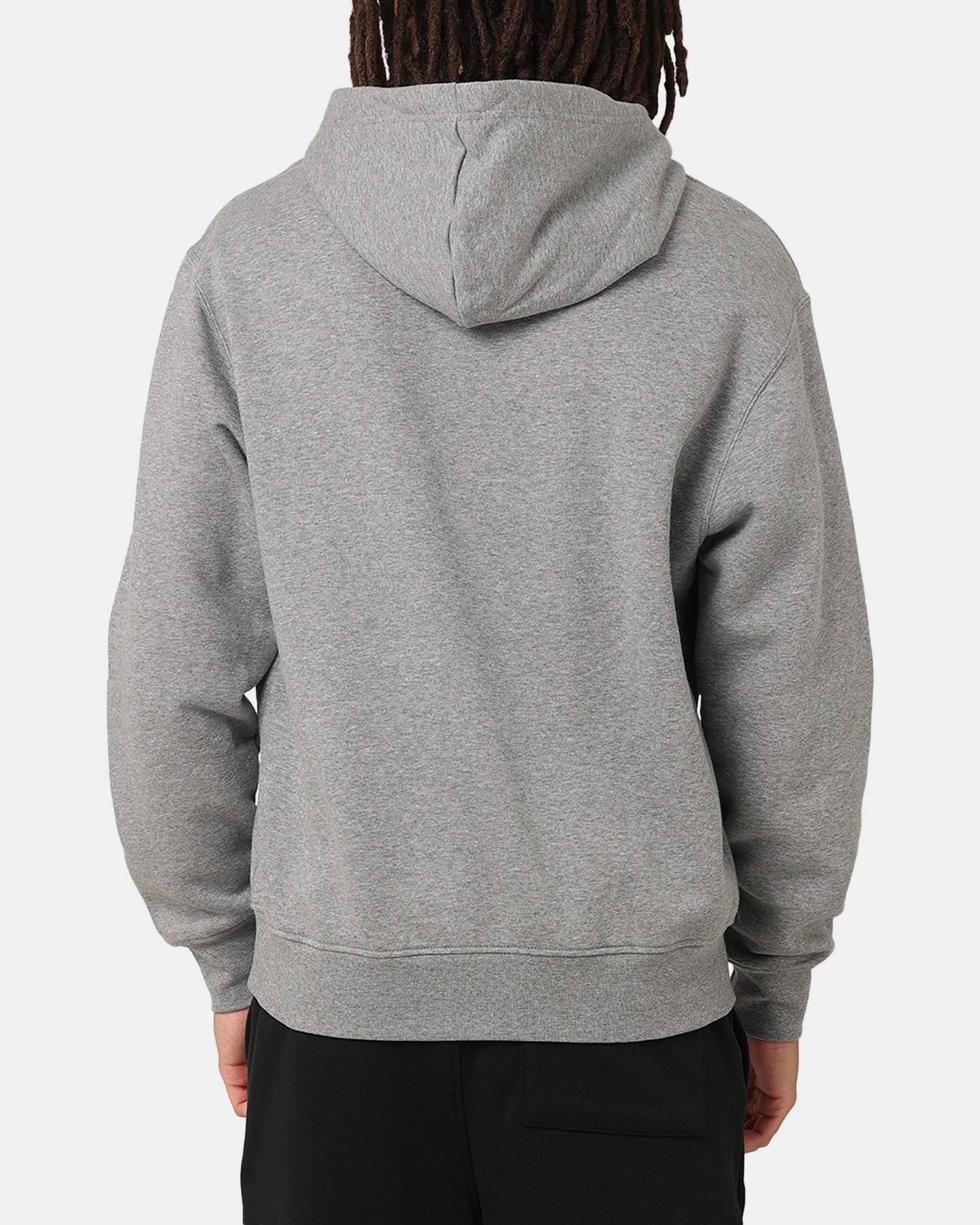 Jordan Brooklyn Fleece Pullover Hoodie Carbon Heather/White Street Night
