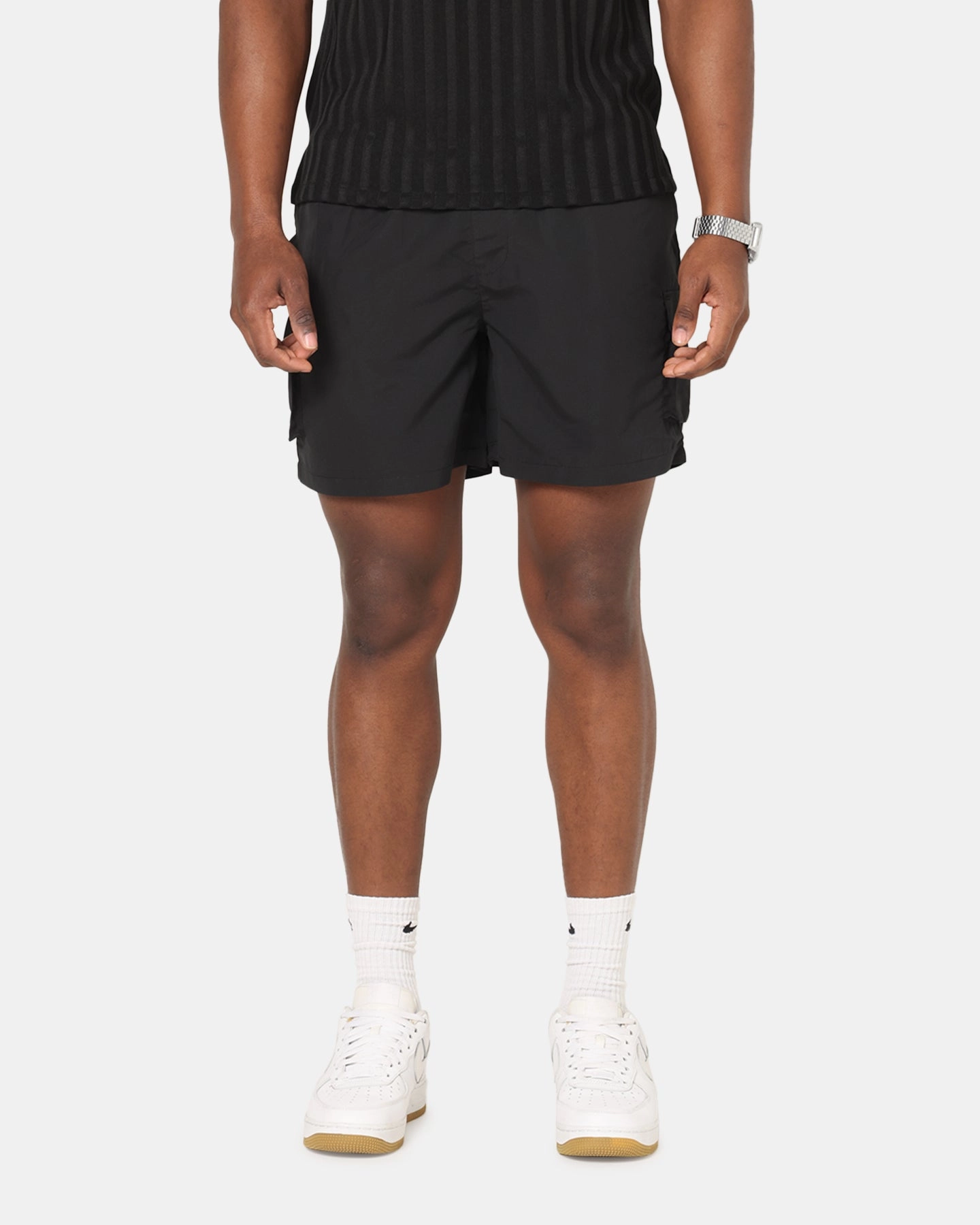 Sik Silk Cargo Swim Shorts Black Gentle On Skin