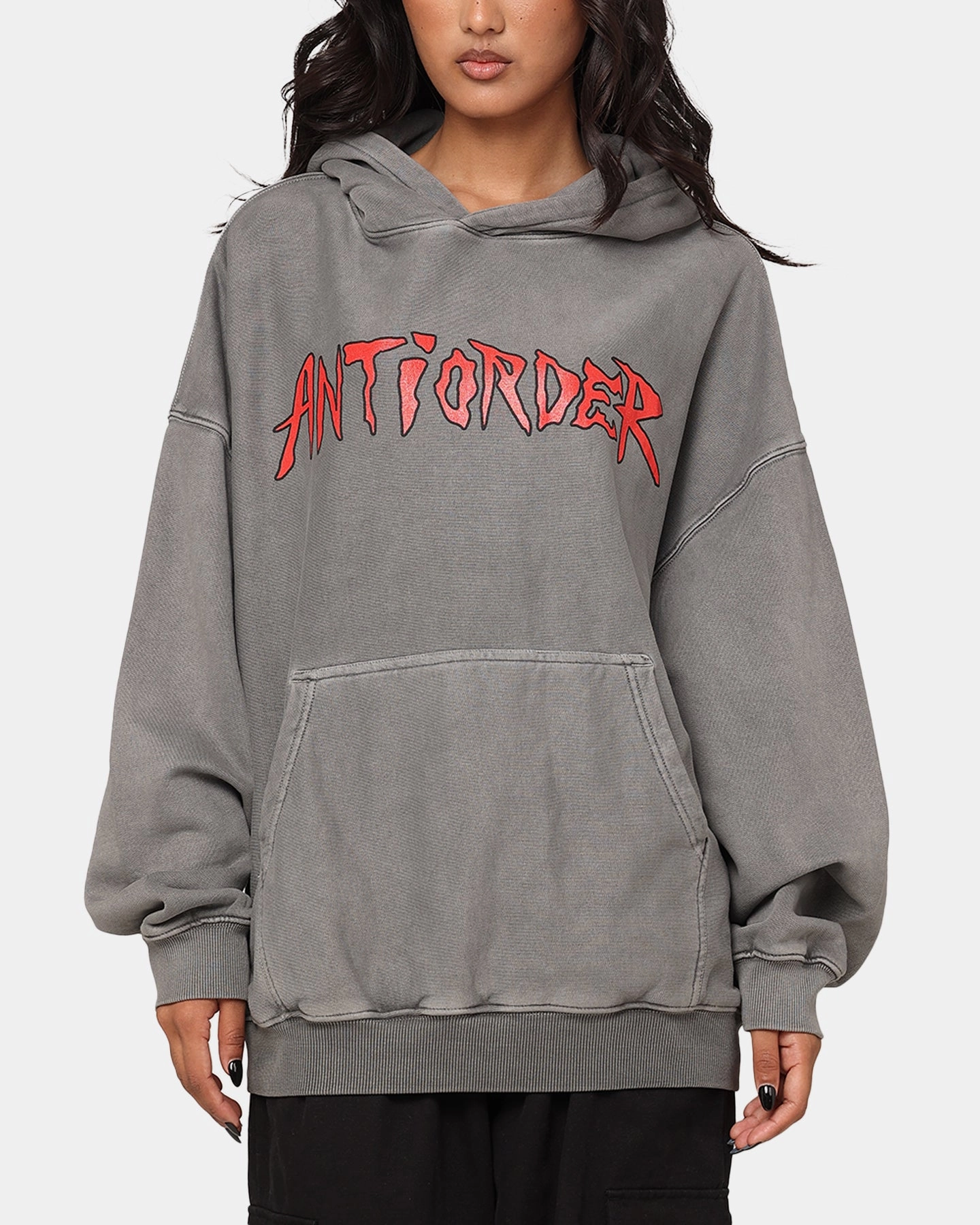 Suitcase The Anti Order Pseudo Premium Hoodie Washed Charcoal