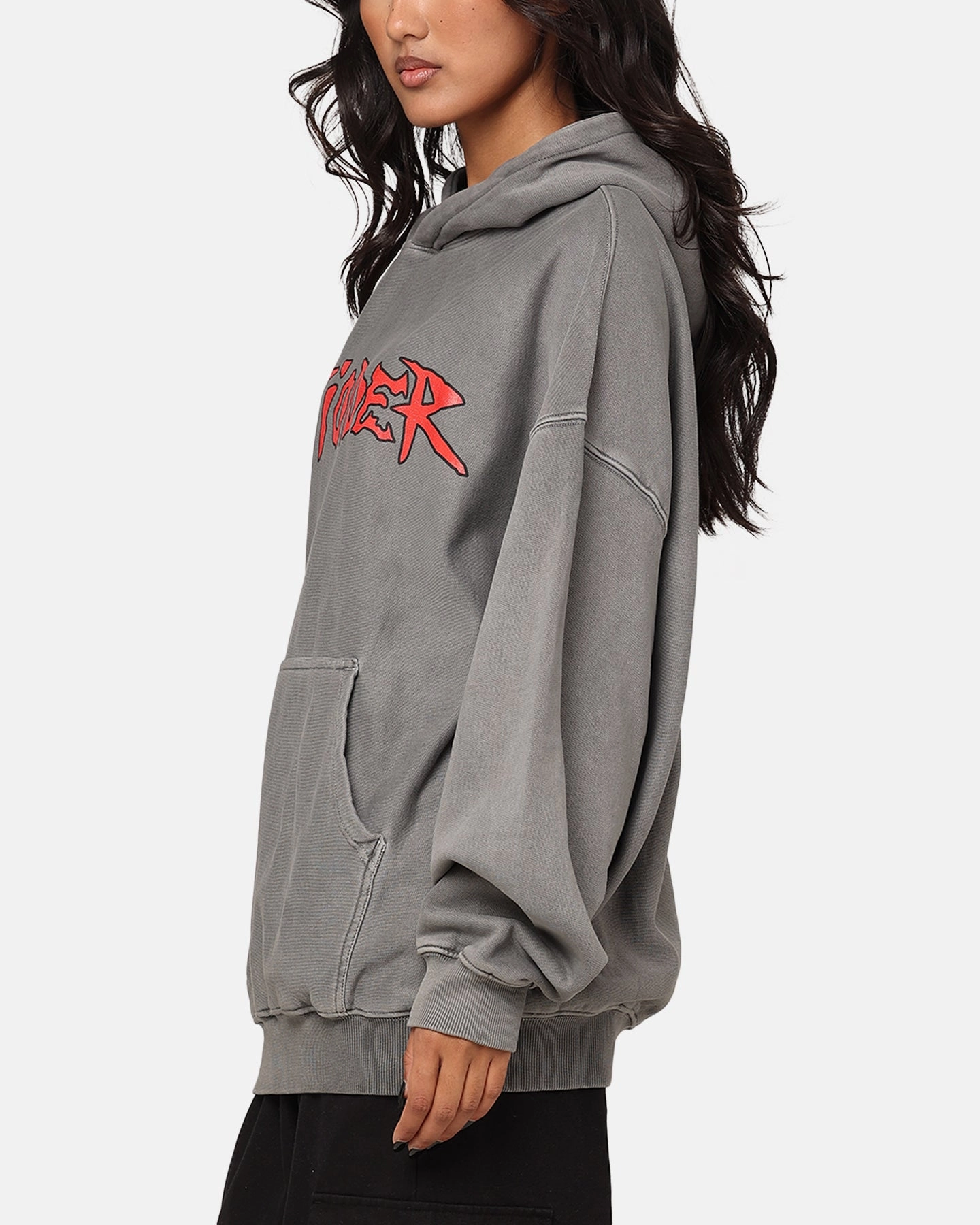 The Anti Order Pseudo Premium Hoodie Washed Charcoal HighNeck