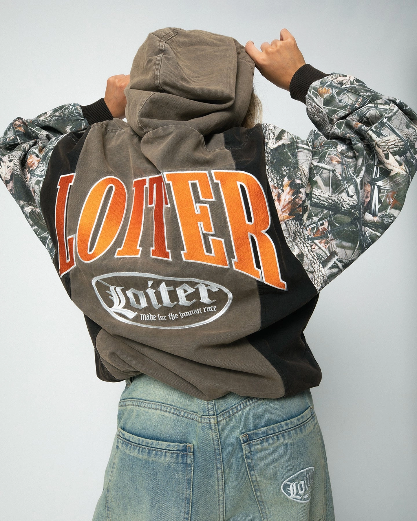 Loiter Splinter Hoodie Khaki/Camo Rain Wear