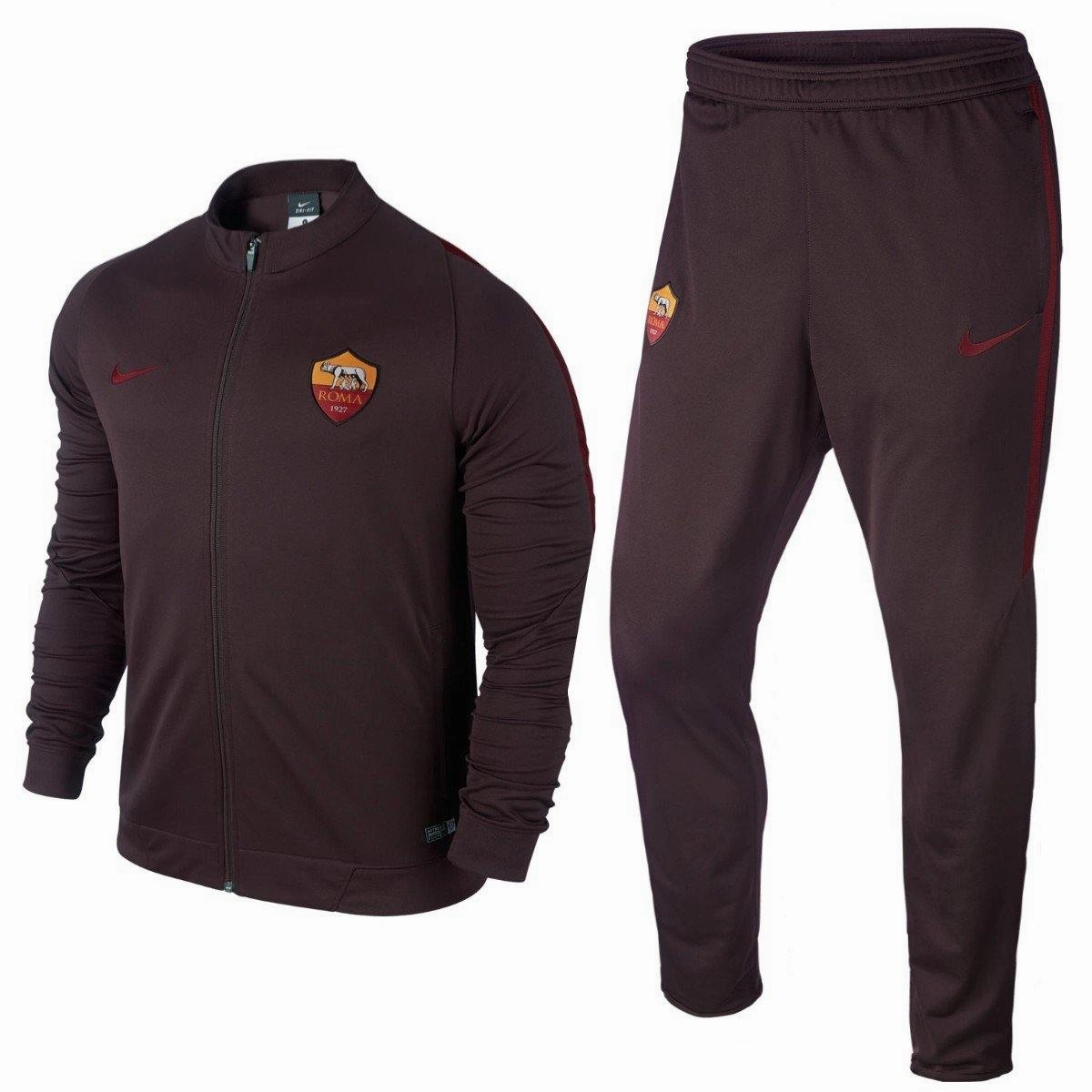 As Roma Training Soccer Tracksuit 2015/16 - Nike LowProfile Silhouette ribbon