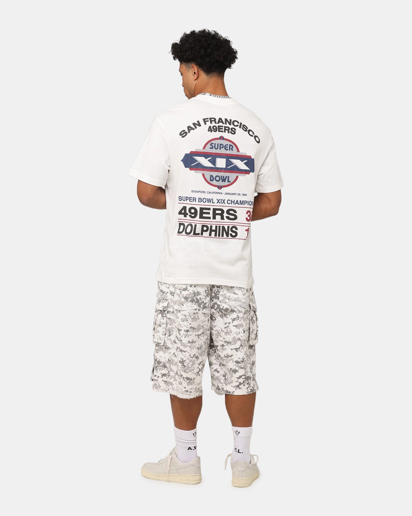 Mitchell & Ness Super Bowl XIX Match Up T-Shirt Vintage White Comfort and Ease