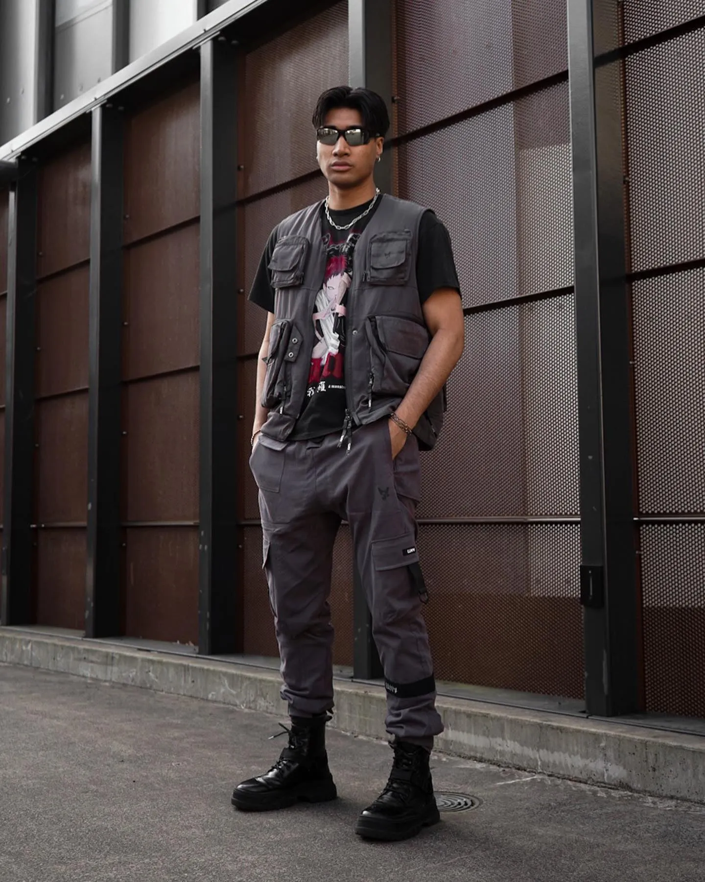 Summer Wear Invoice DXXMLIFE L-1 A Vest Black