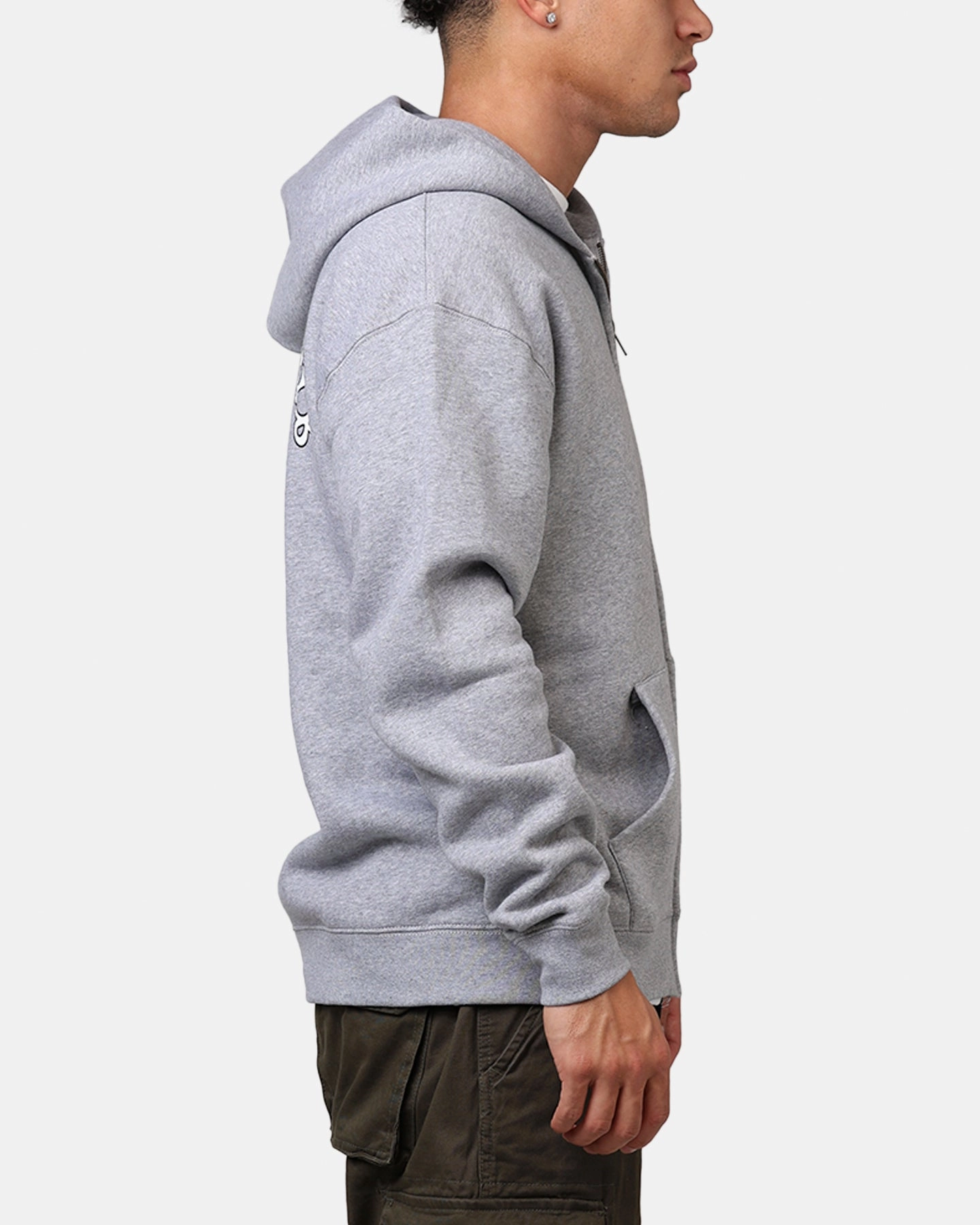 Carre Members Only Zip Hoodie Grey Marle platform Warm Shield