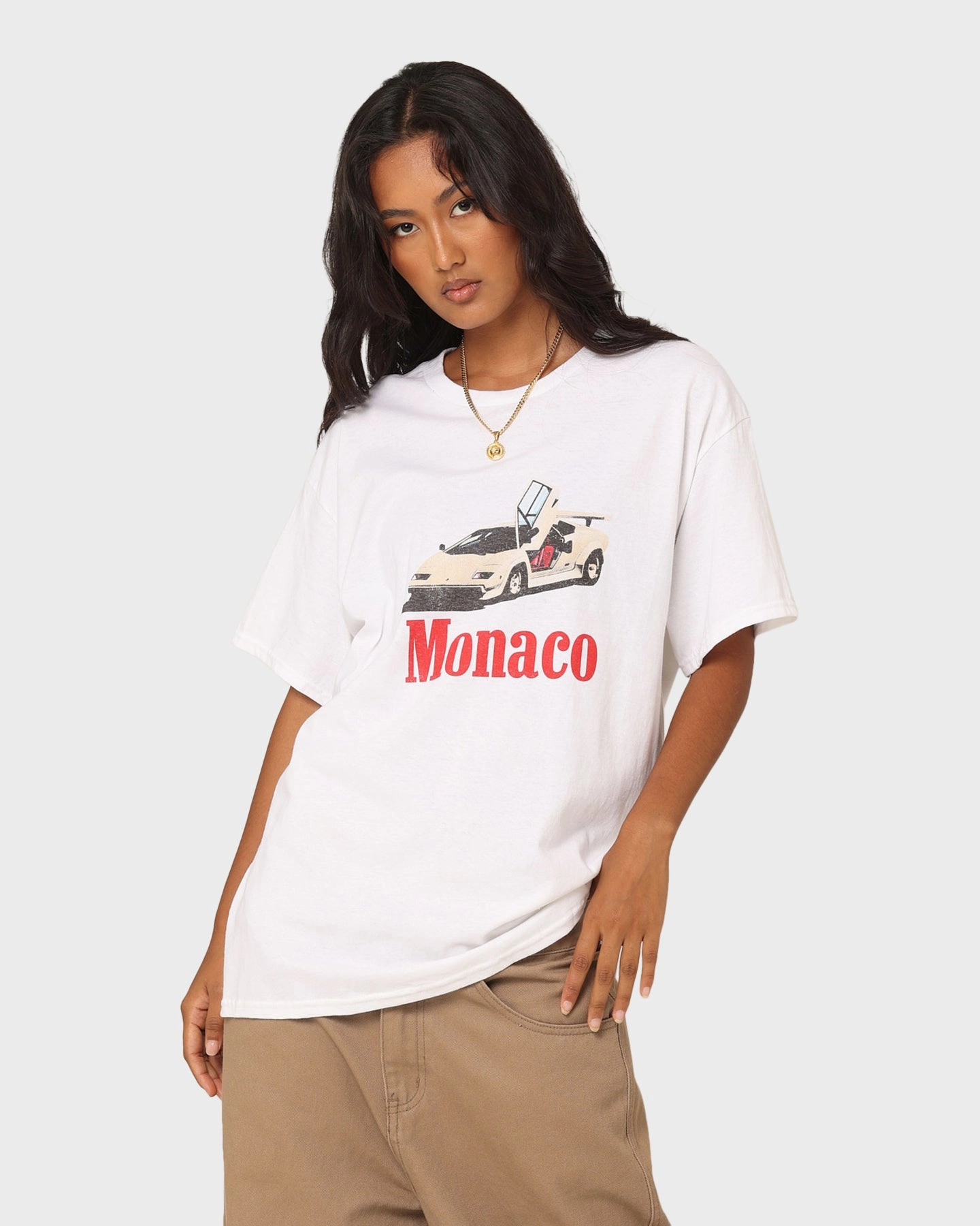 Simple Yet Cozy Goat Crew Monaco 1983 T-Shirt White