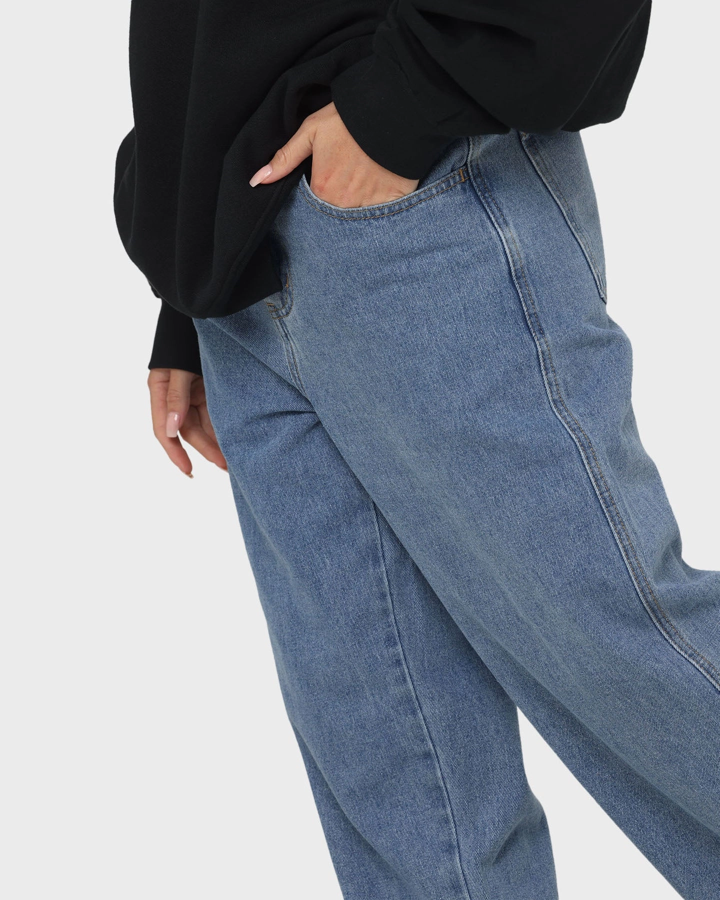 Long Wear X-Large Bull Denim 91 Pants Mid Blue