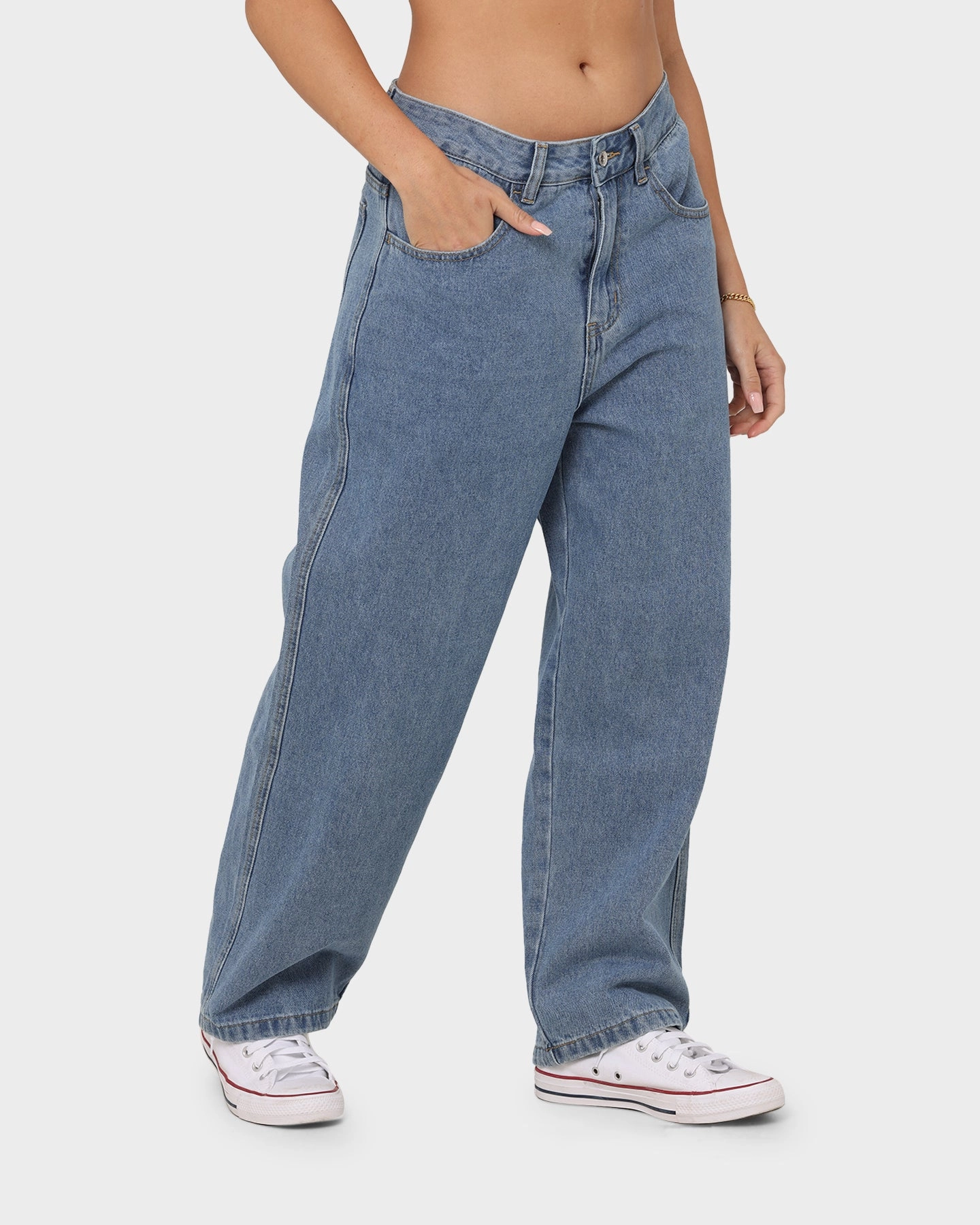 Night Out Daily Wear X-Large Bull Denim 91 Pants Mid Blue