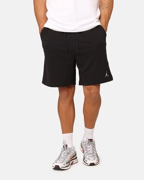Convertible Length denim alternative Jordan Essentials Fleece Shorts Black/Black/White