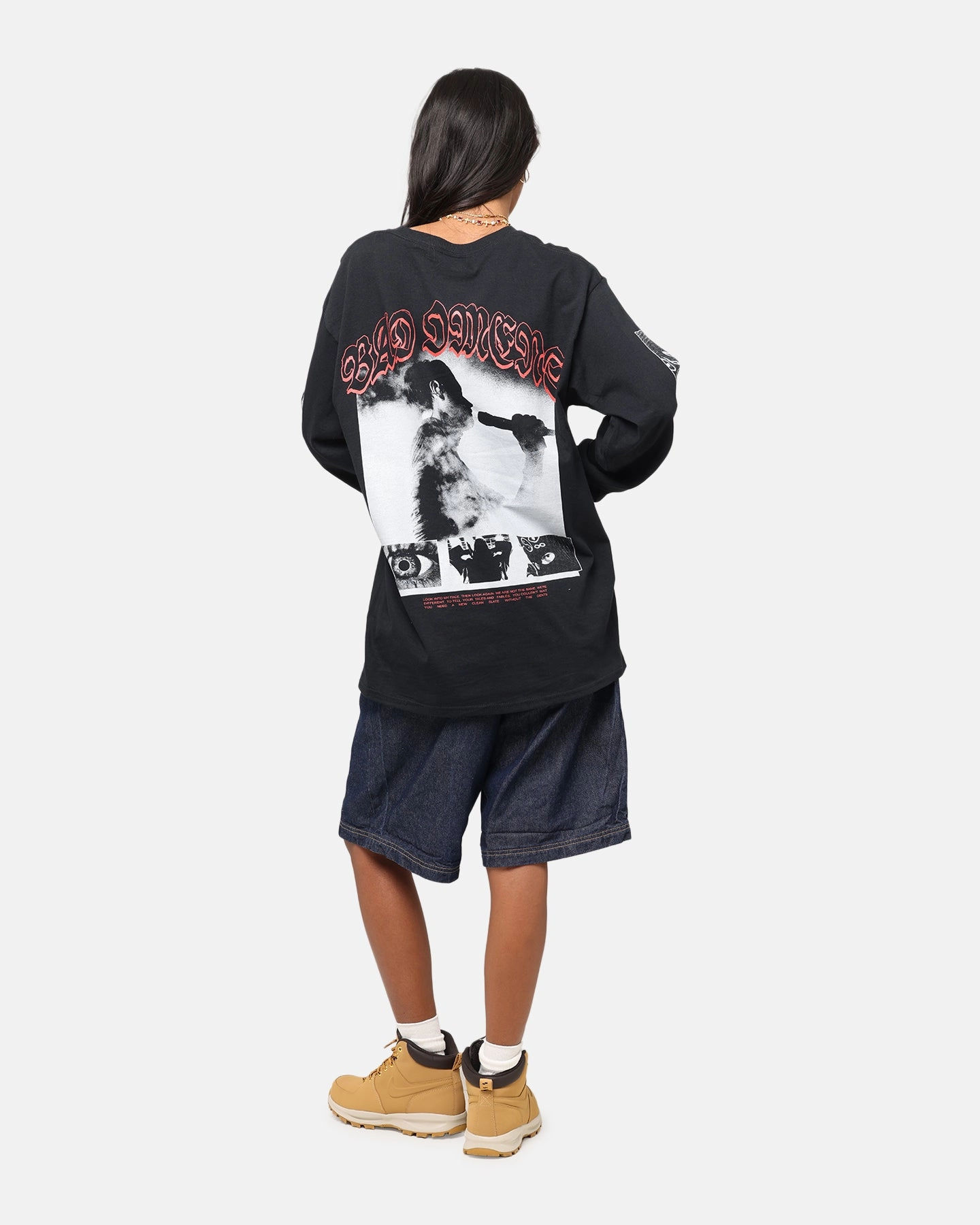 FunctionalPockets Bad Omens Photo Boxes Long Sleeve T-Shirt Black