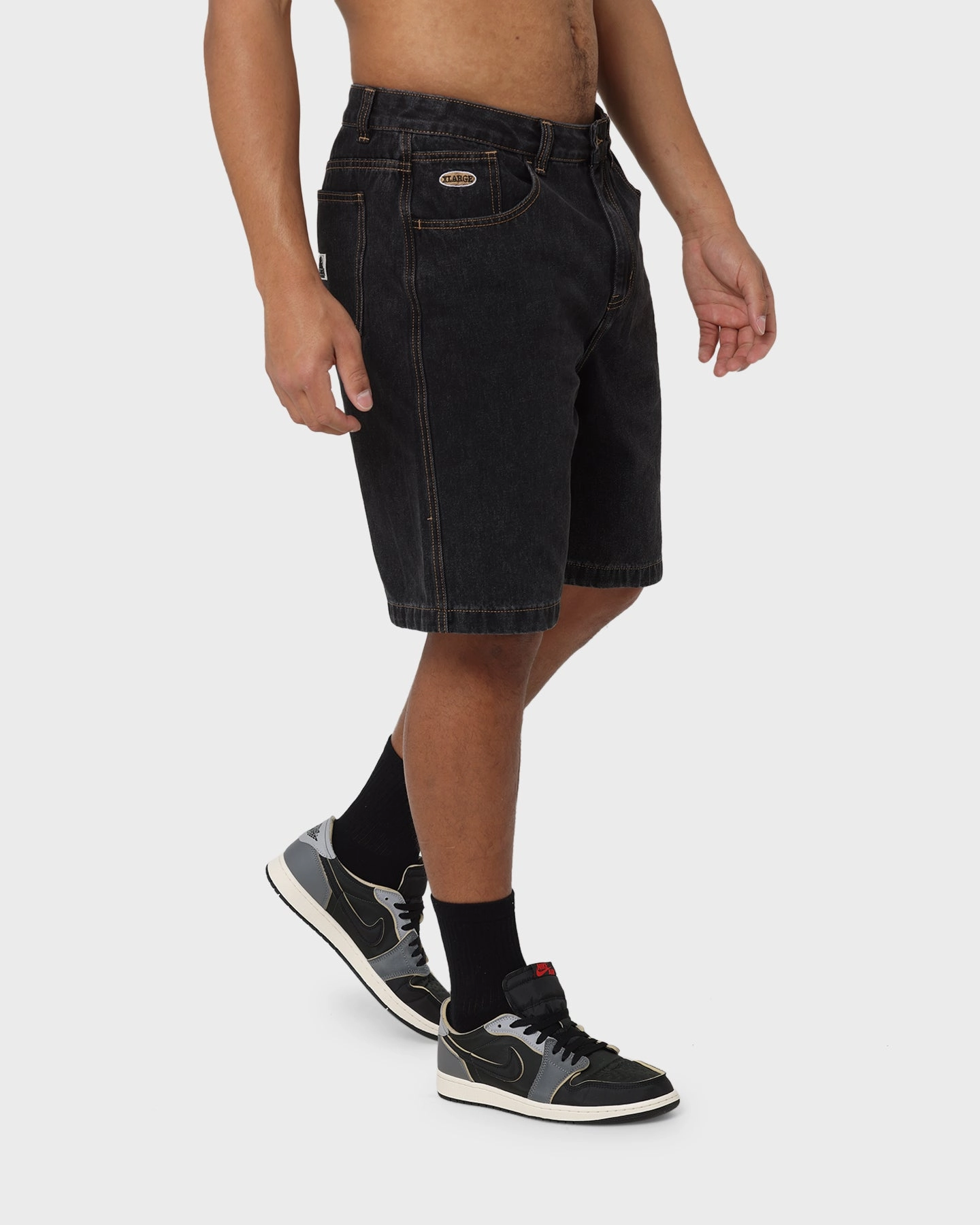Color Variety X-Large Bull Denim 91 Shorts Washed Black