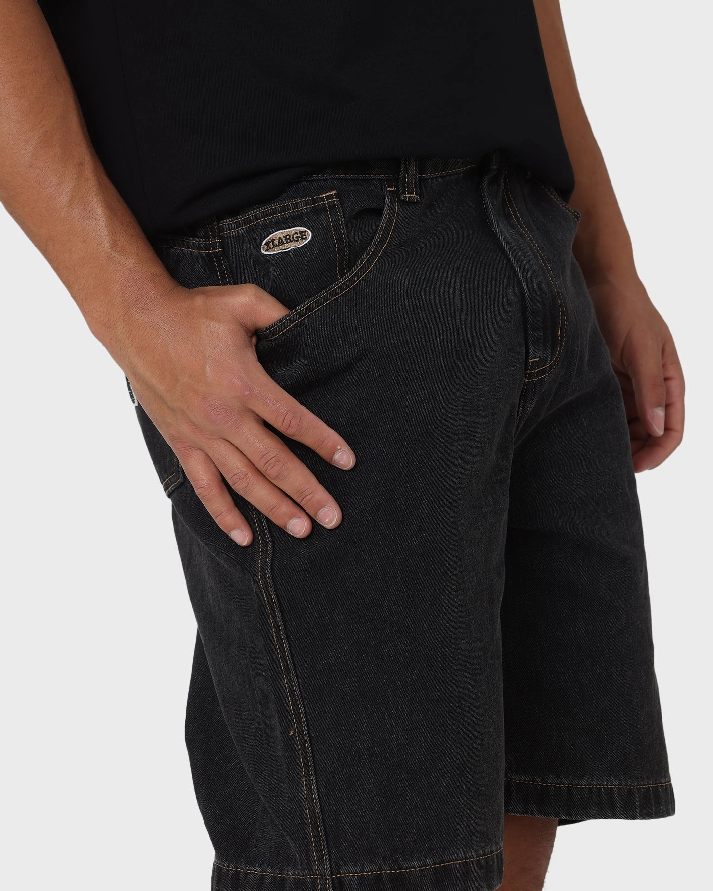 Denim shorts retail industry X-Large Bull Denim 91 Shorts Washed Black