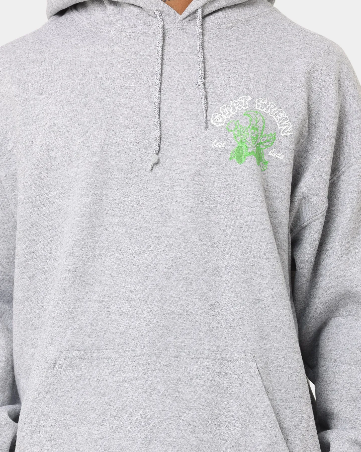 Goat Crew Best Buds Hoodie Grey Outdoor Active Warm Thinsulate