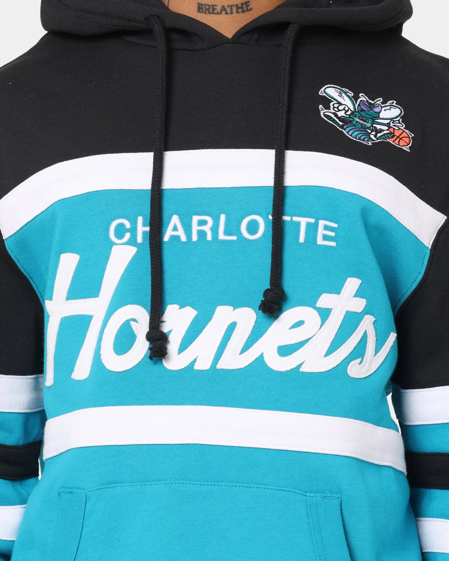 Culture Mitchell & Ness Charlotte Hornets Head Coach Hoodie Teal