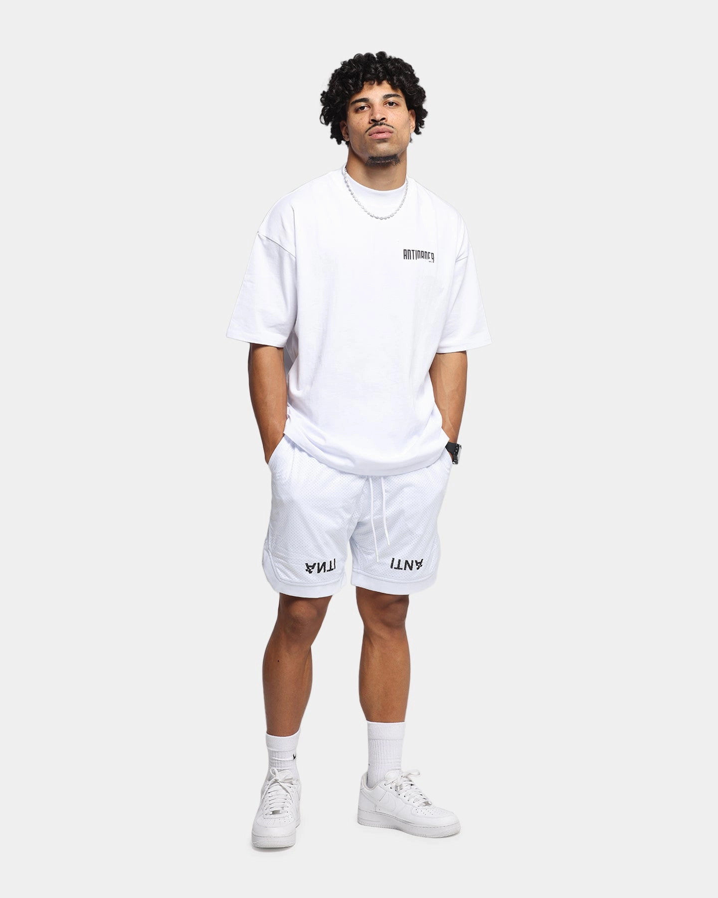 The Anti Order Post Season Basketball Shorts White/Black skiing outfit checked shorts