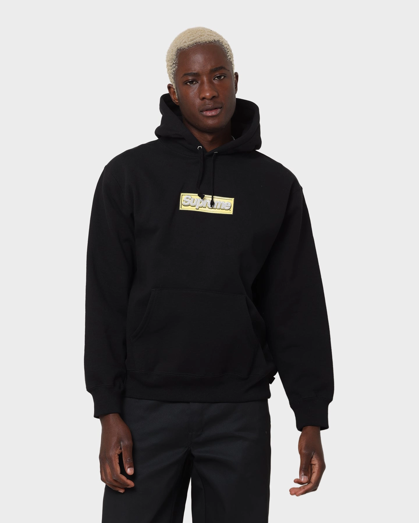 Versatile Protection Supreme Bling Box Logo Hoodie Black