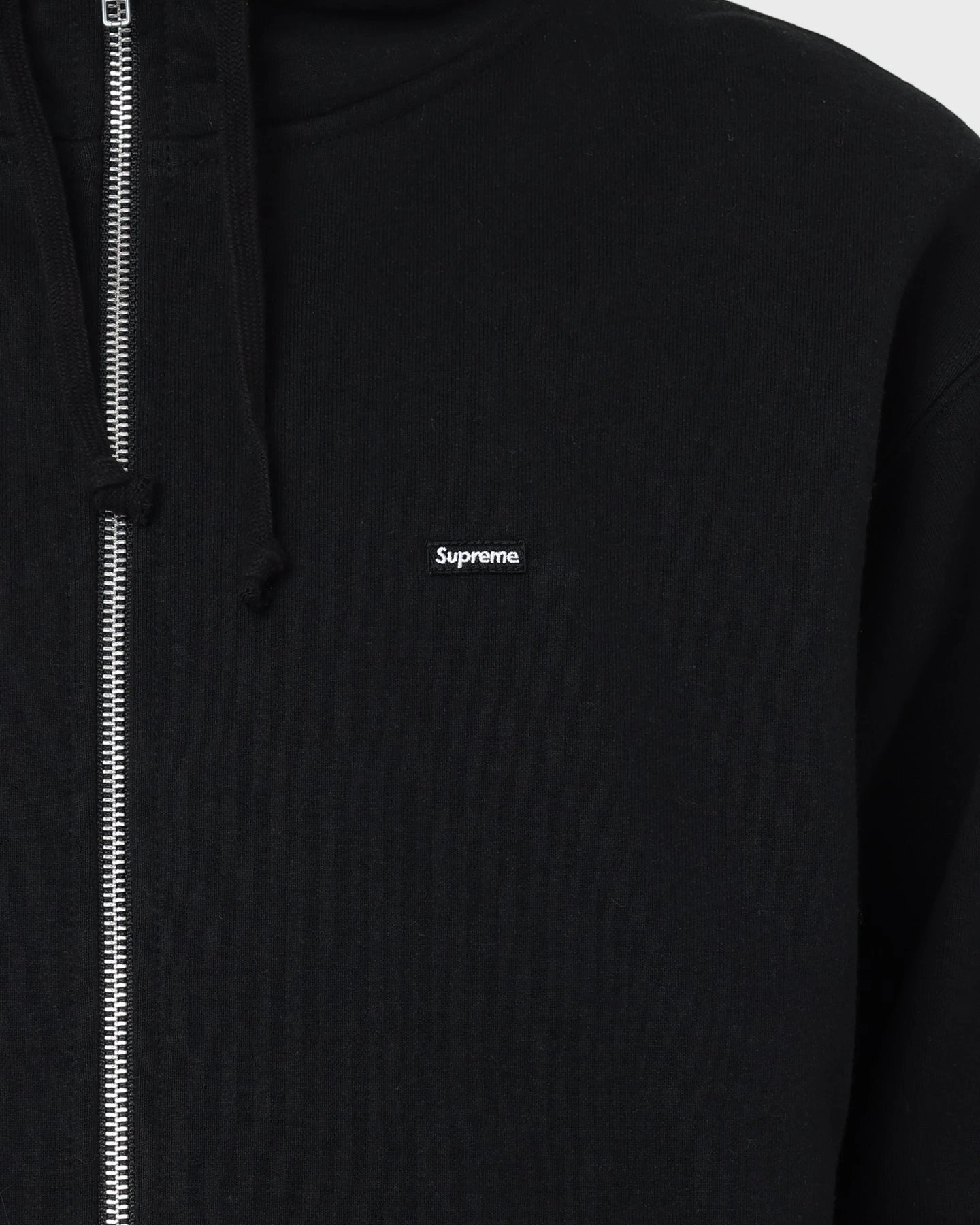 Supreme Box Facemask Zip Up Hooded Sweatshirt Black Convertible Sleeve Options Earrings