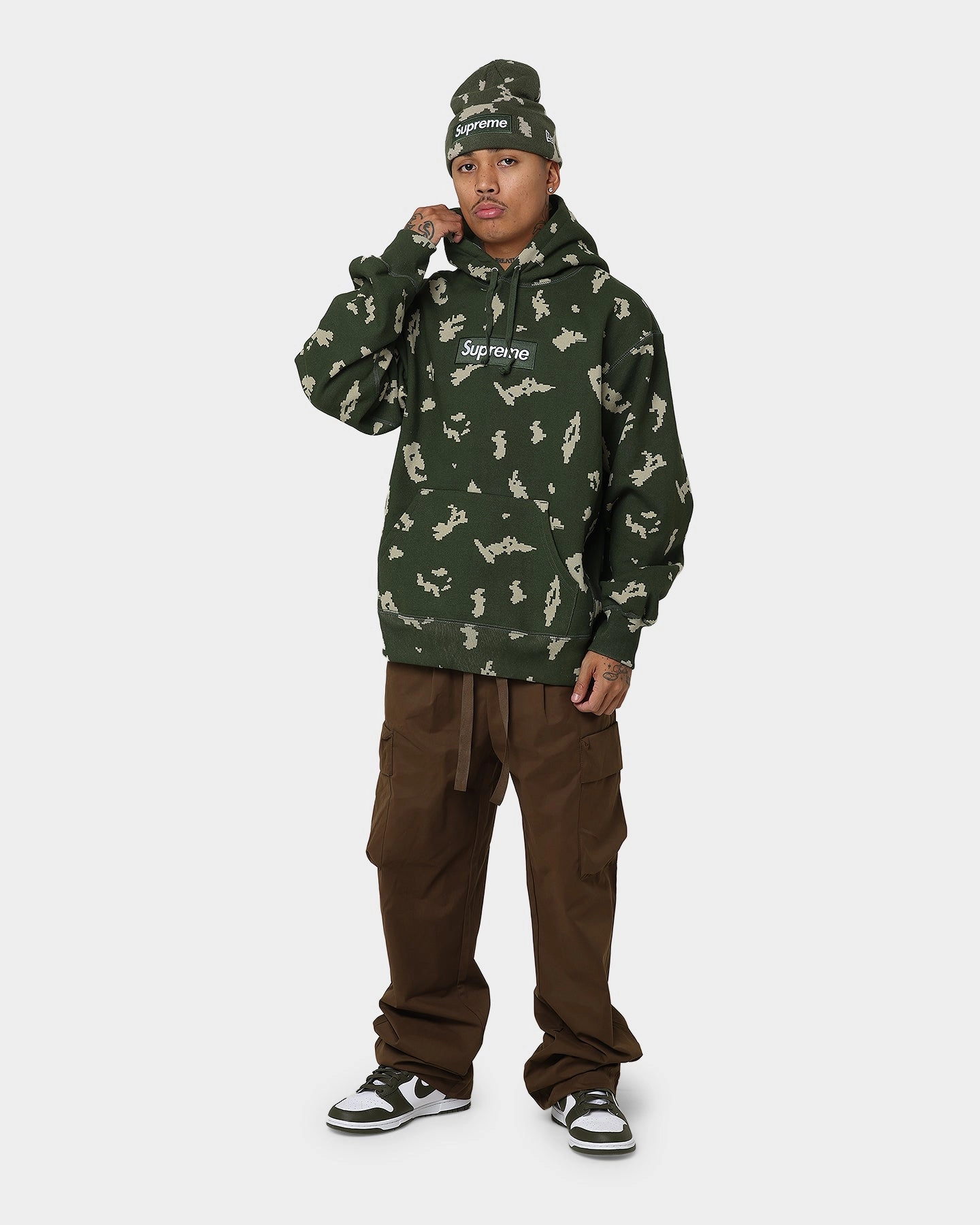 Supreme Box Logo Hooded Sweatshirt Camo FlexibleMovement