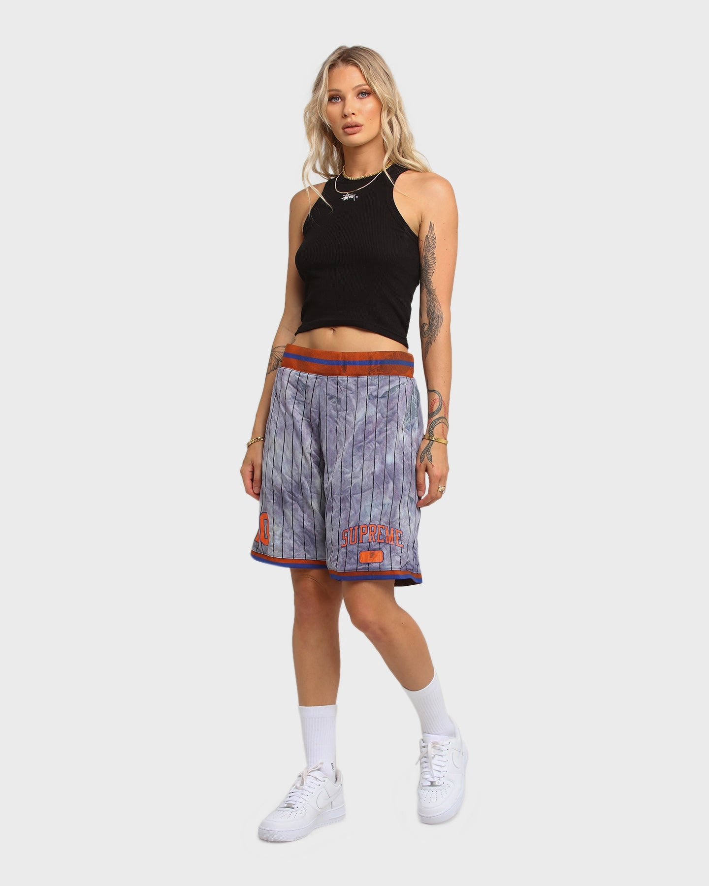 Urban Outfit LaserCutEdging Supreme Dyed Basketball Shorts Royal
