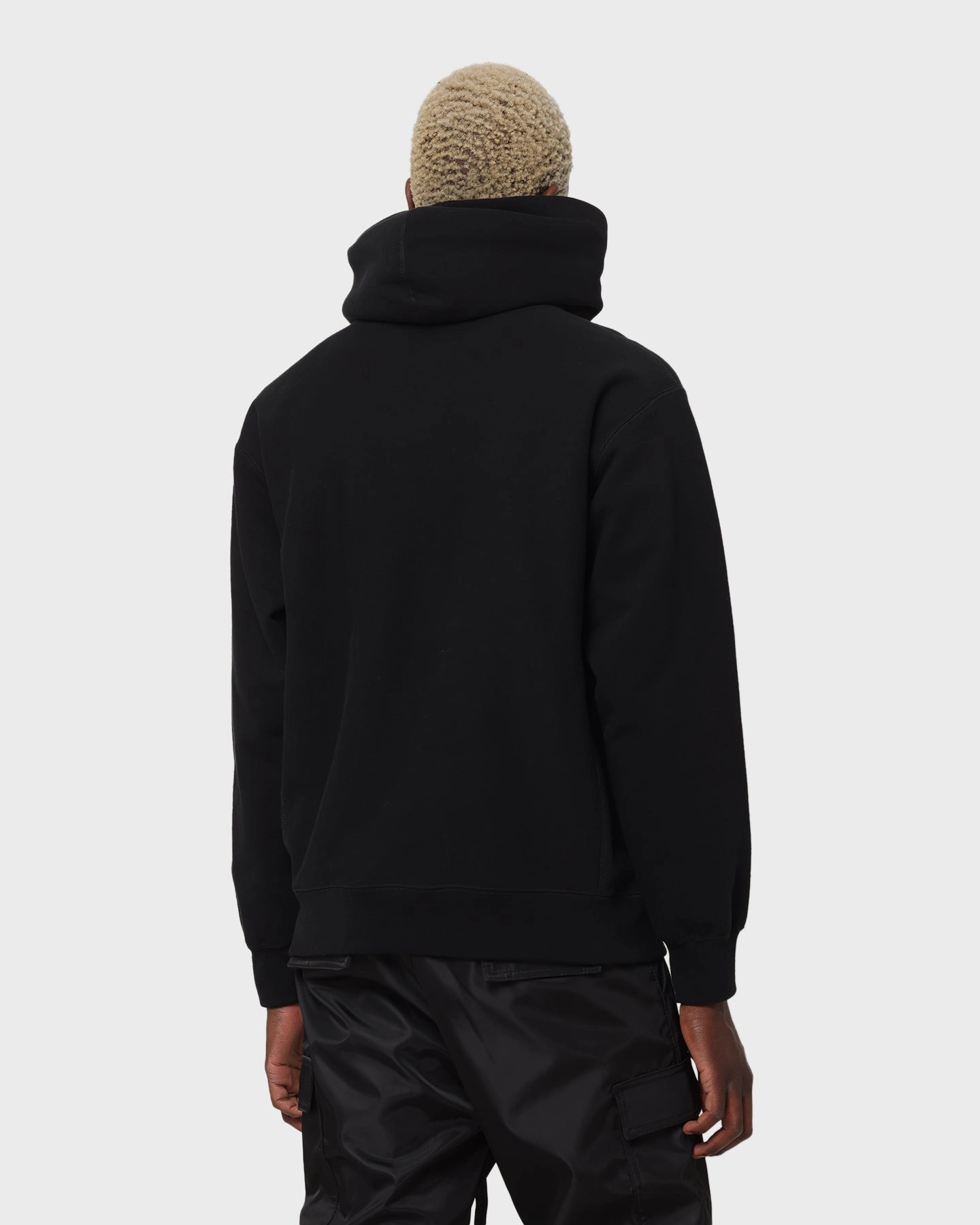Supreme Raised Handstyle Hoodie Black Labor Flexible Hem