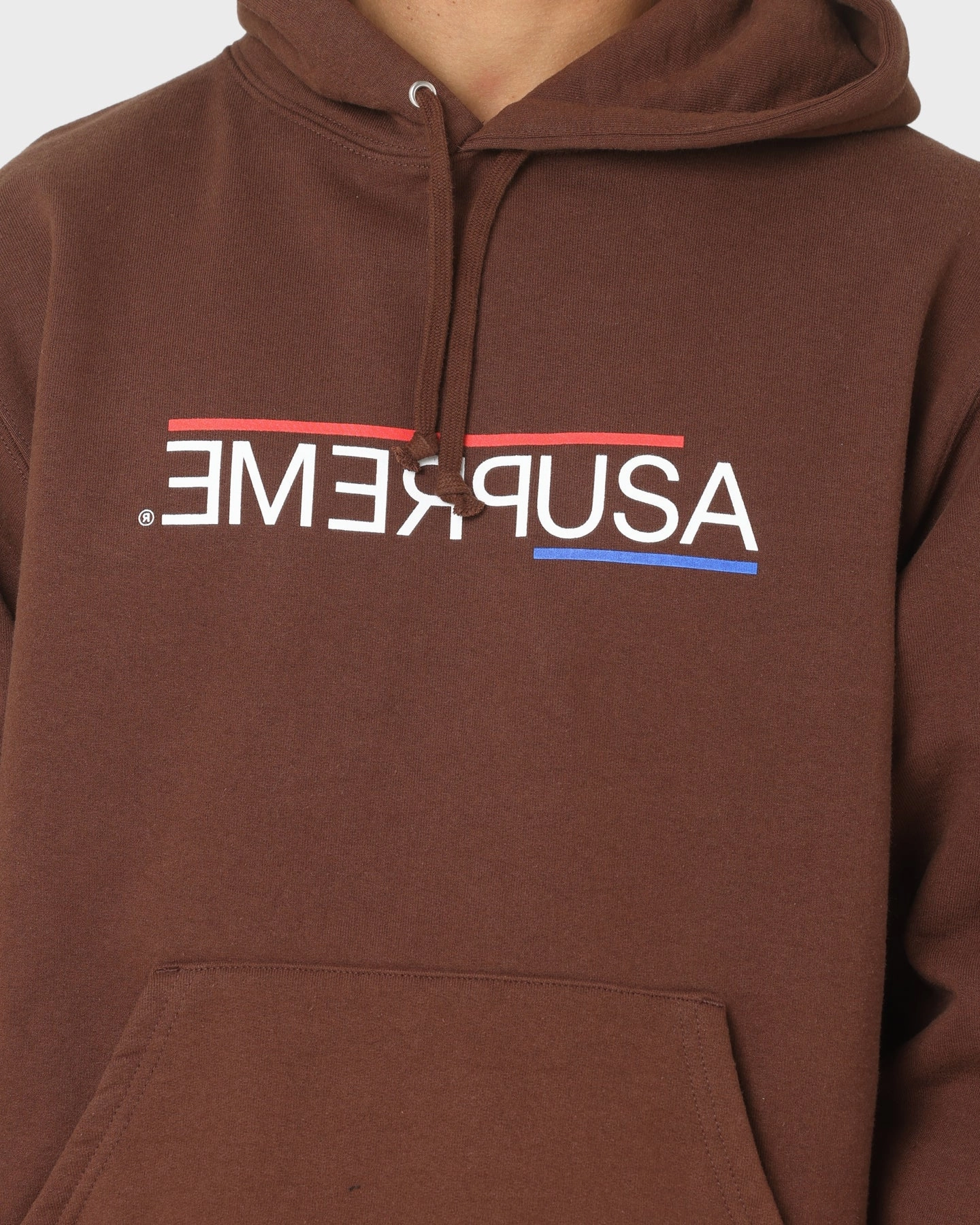 Supreme USA Hooded Sweatshirt Brown Benchmark Christmas outfit