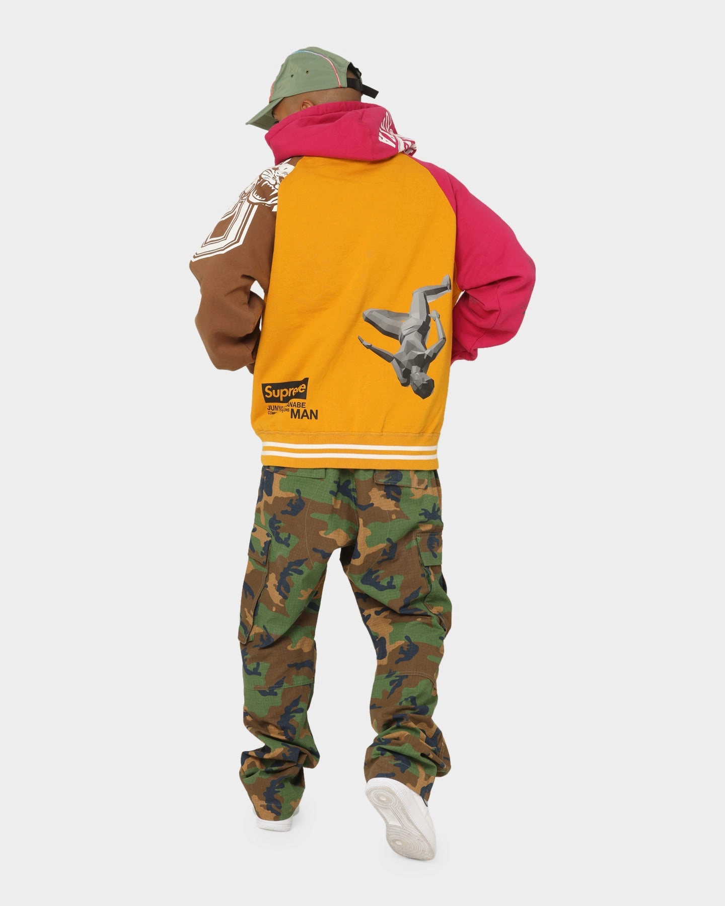 Explain suitable for anniversaries Supreme X Junya Zip Up Hooded Sweatshirt Gold