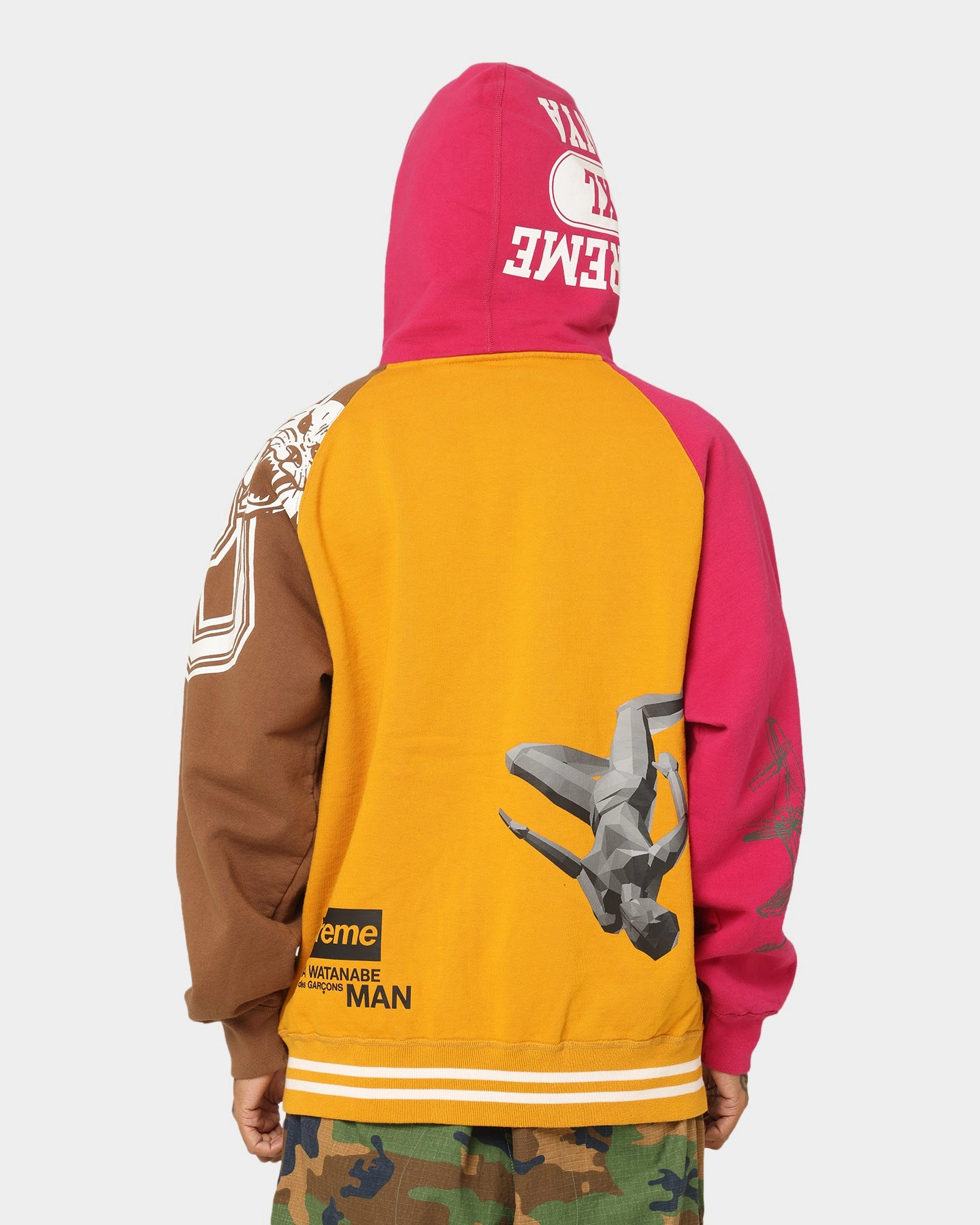 Keychain Statement Supreme X Junya Zip Up Hooded Sweatshirt Gold