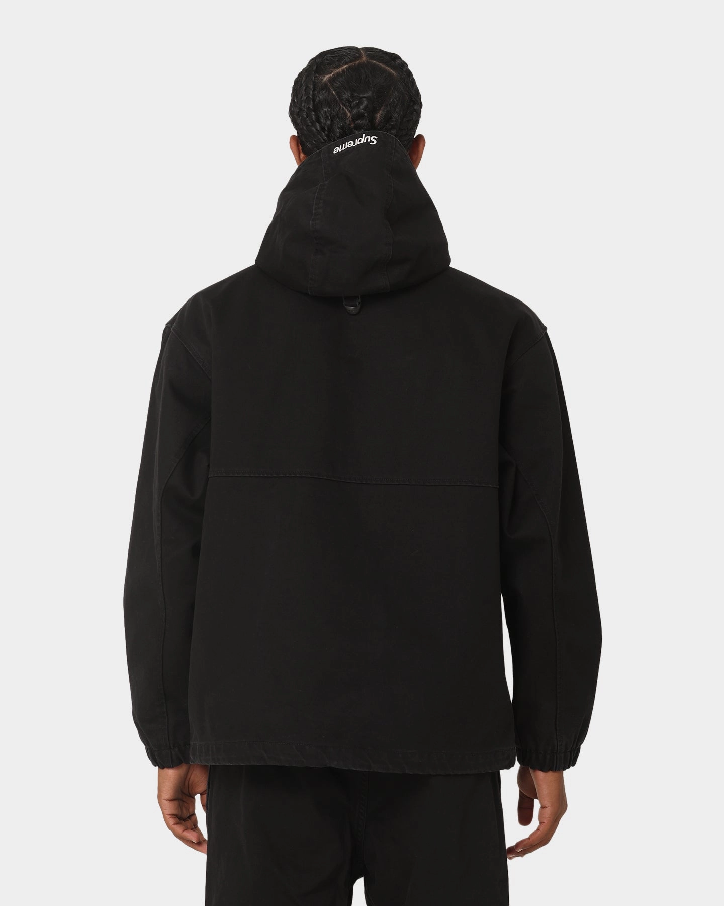 Flexible Cuff Supreme X Nike ACG Denim Pullover Jacket Black