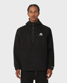 Durable Construction WaterResistant Shell Supreme X Nike ACG Denim Pullover Jacket Black