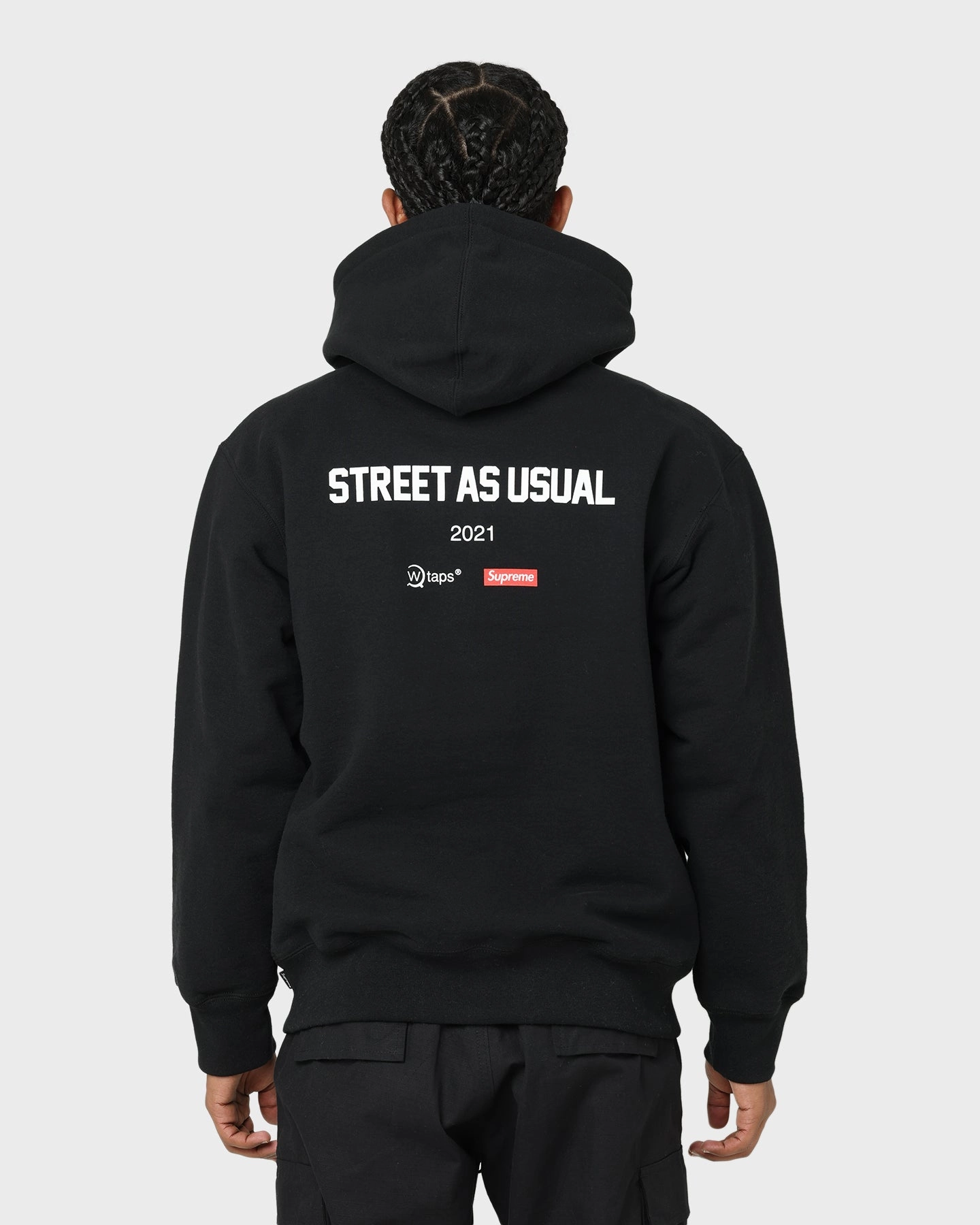 Winter Weather Protection Supreme X WTAPS Sic Em Hoodie Black