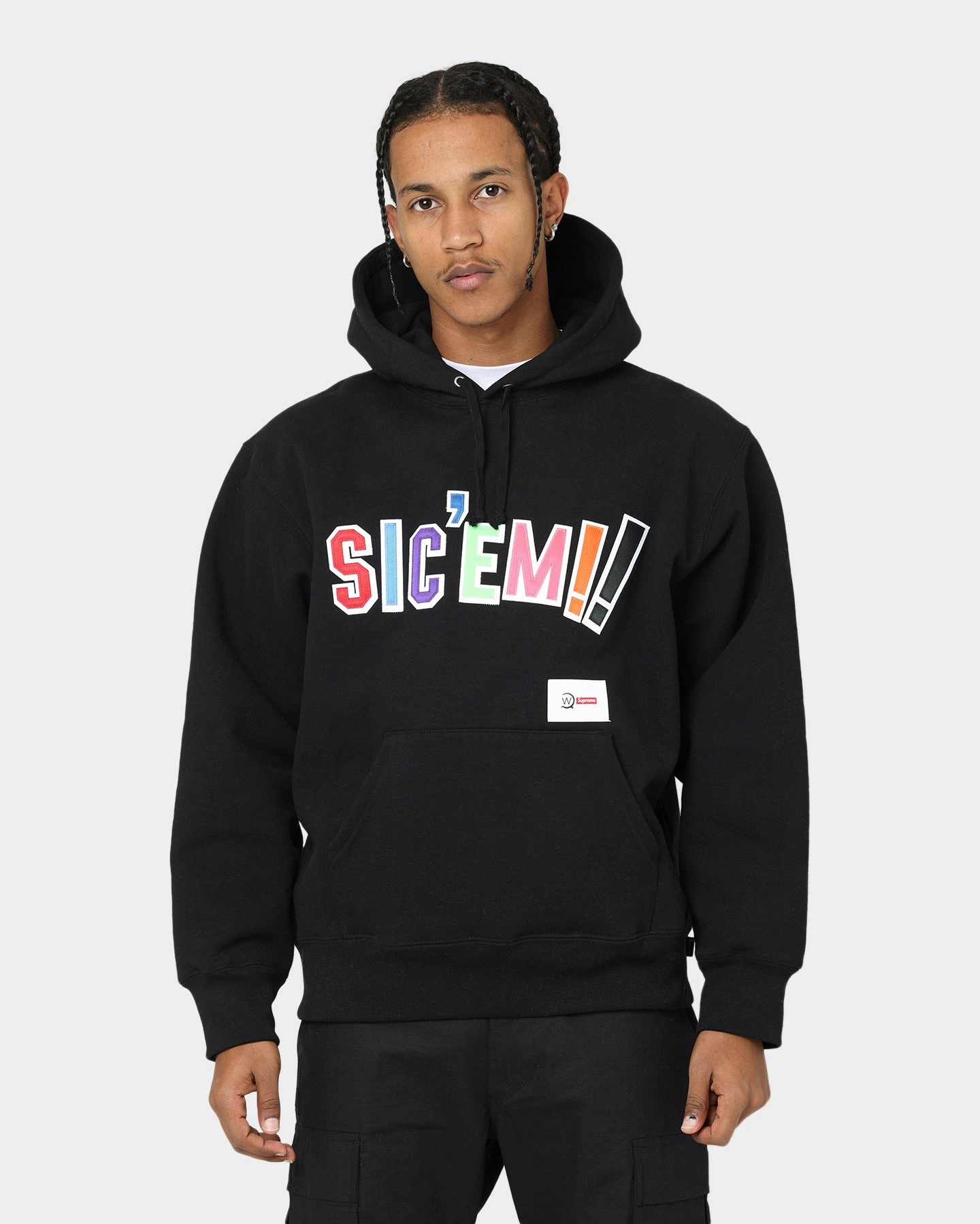 Supreme X WTAPS Sic Em Hoodie Black Heat Control Exhibit