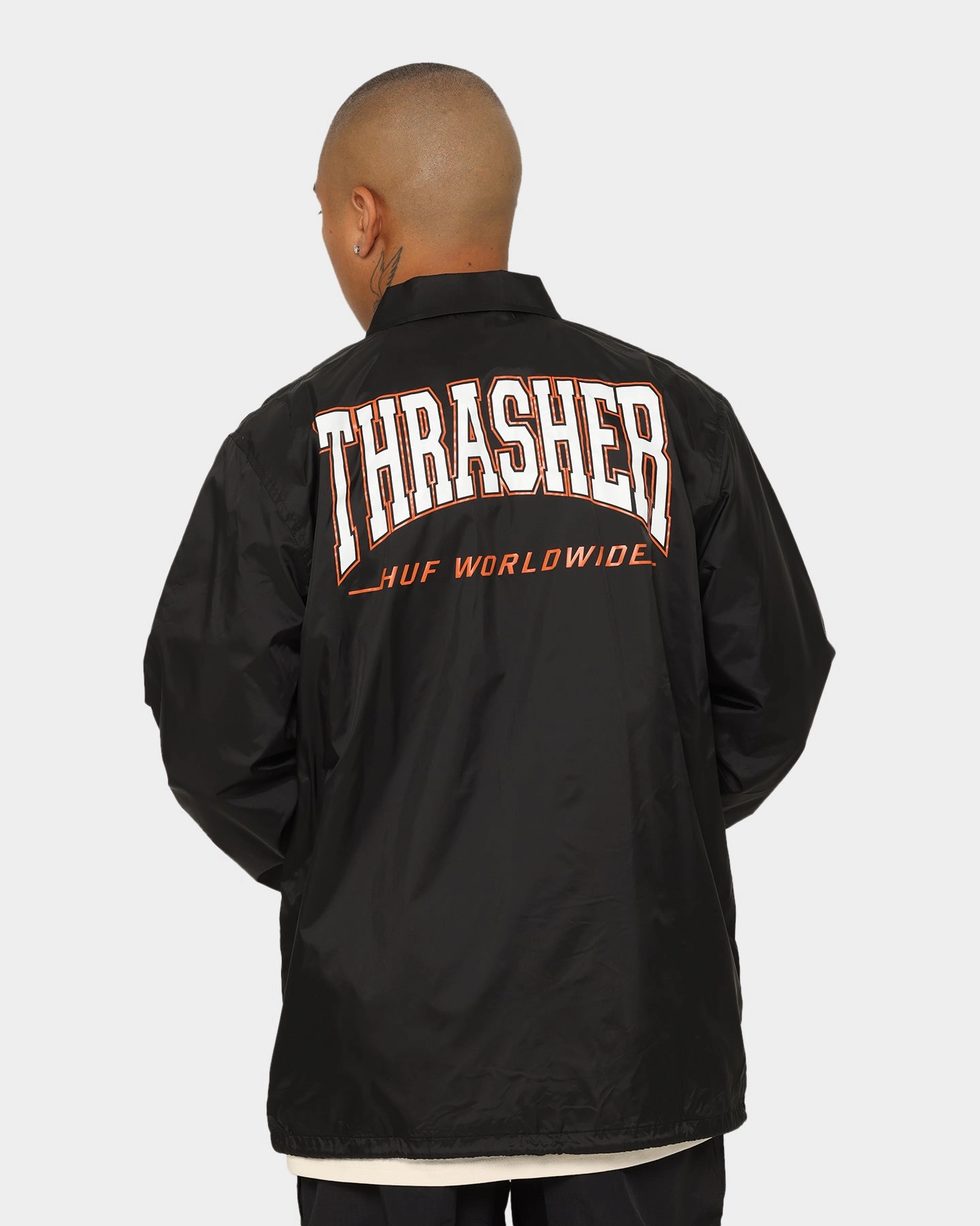 Jungle Comfy Layer HUF X Thrasher Split Coaches Jacket Black
