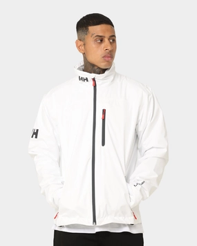 Helly Hansen Crew Midlayer Jacket Bright White Moisture Wicking Layer