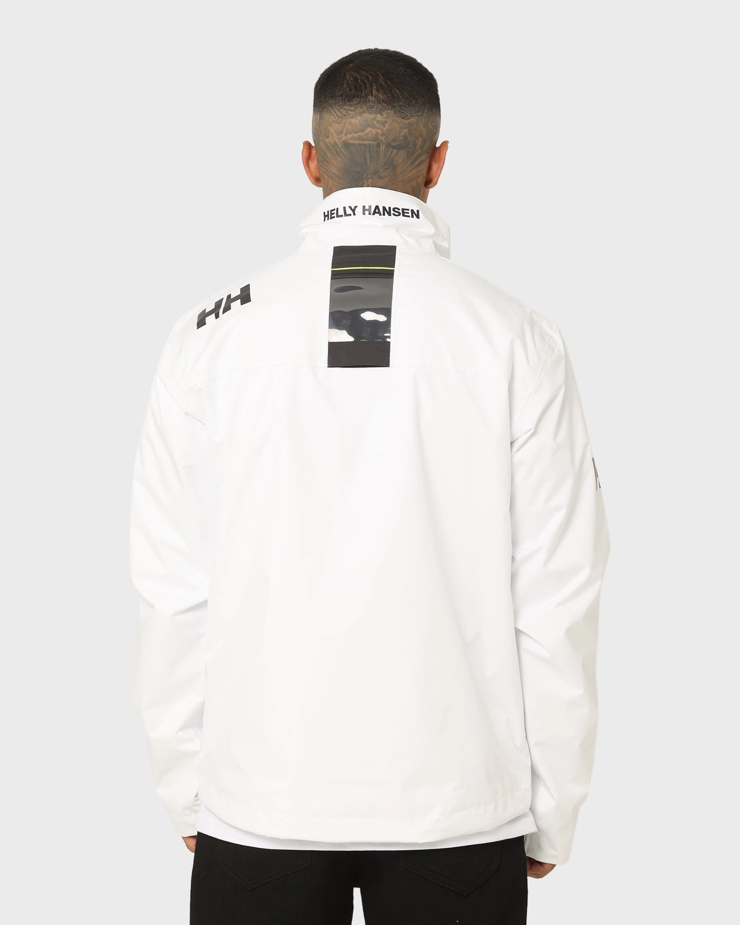 Helly Hansen Crew Midlayer Jacket Bright White Comfort Fit Silhouette Water Repellent Finish