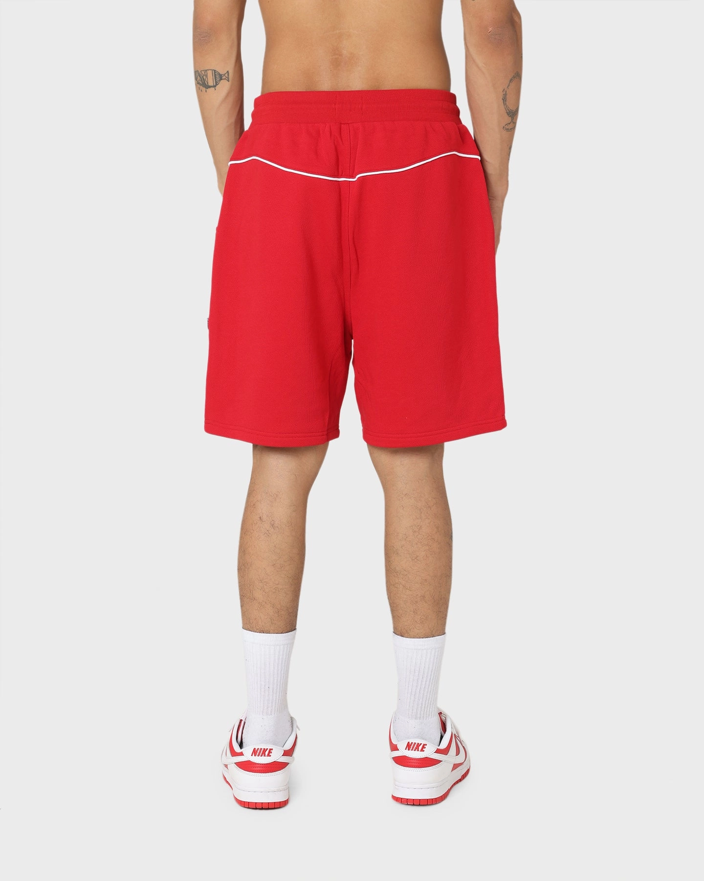Carre Ange Track Shorts Red SeamlessConstruction