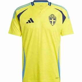 Teenager outfit Sweden national team Home soccer jersey 2024/25 - Adidas