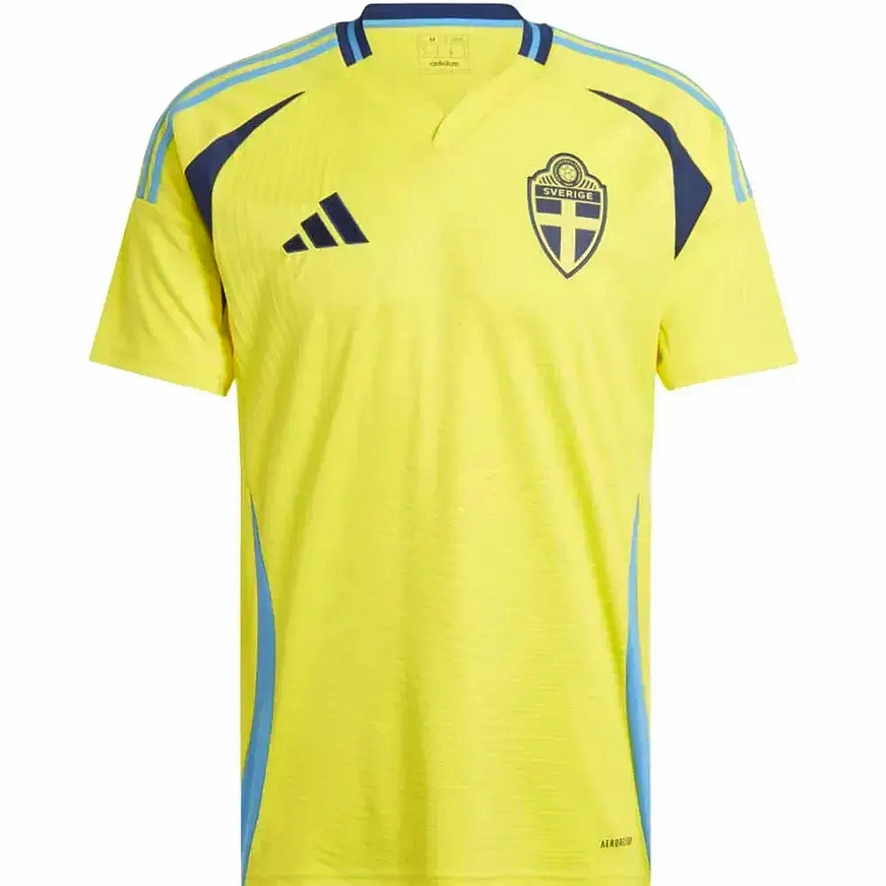 Teenager outfit Sweden national team Home soccer jersey 2024/25 - Adidas