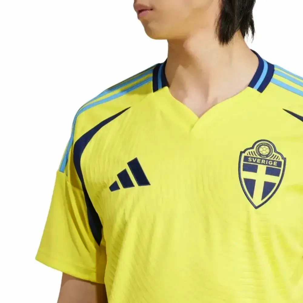 Sweden national team Home soccer jersey 2024/25 - Adidas event venue hydro power