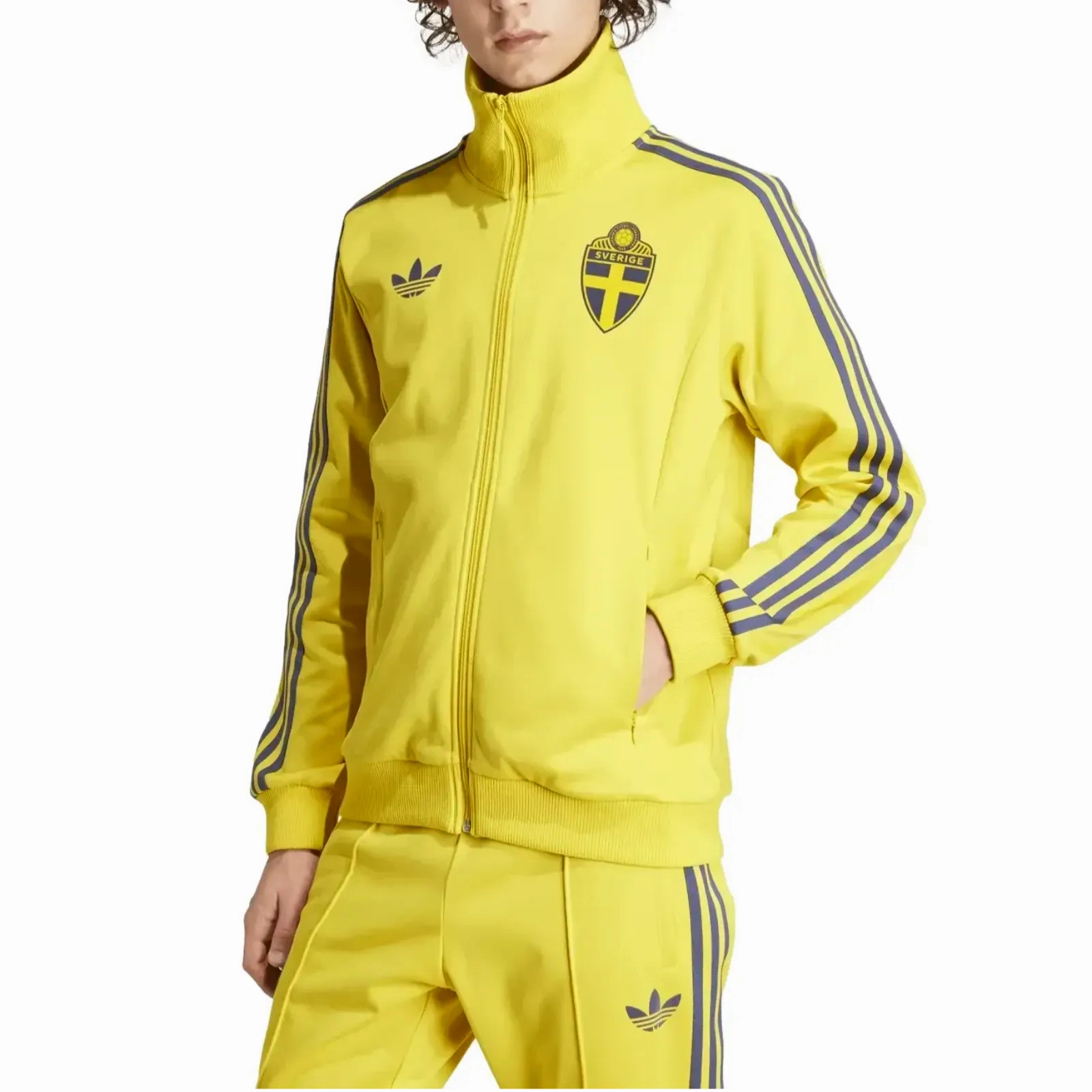 Sweden Originals casual presentation Soccer tracksuit 2024/25 - Adidas ReflectiveAccents