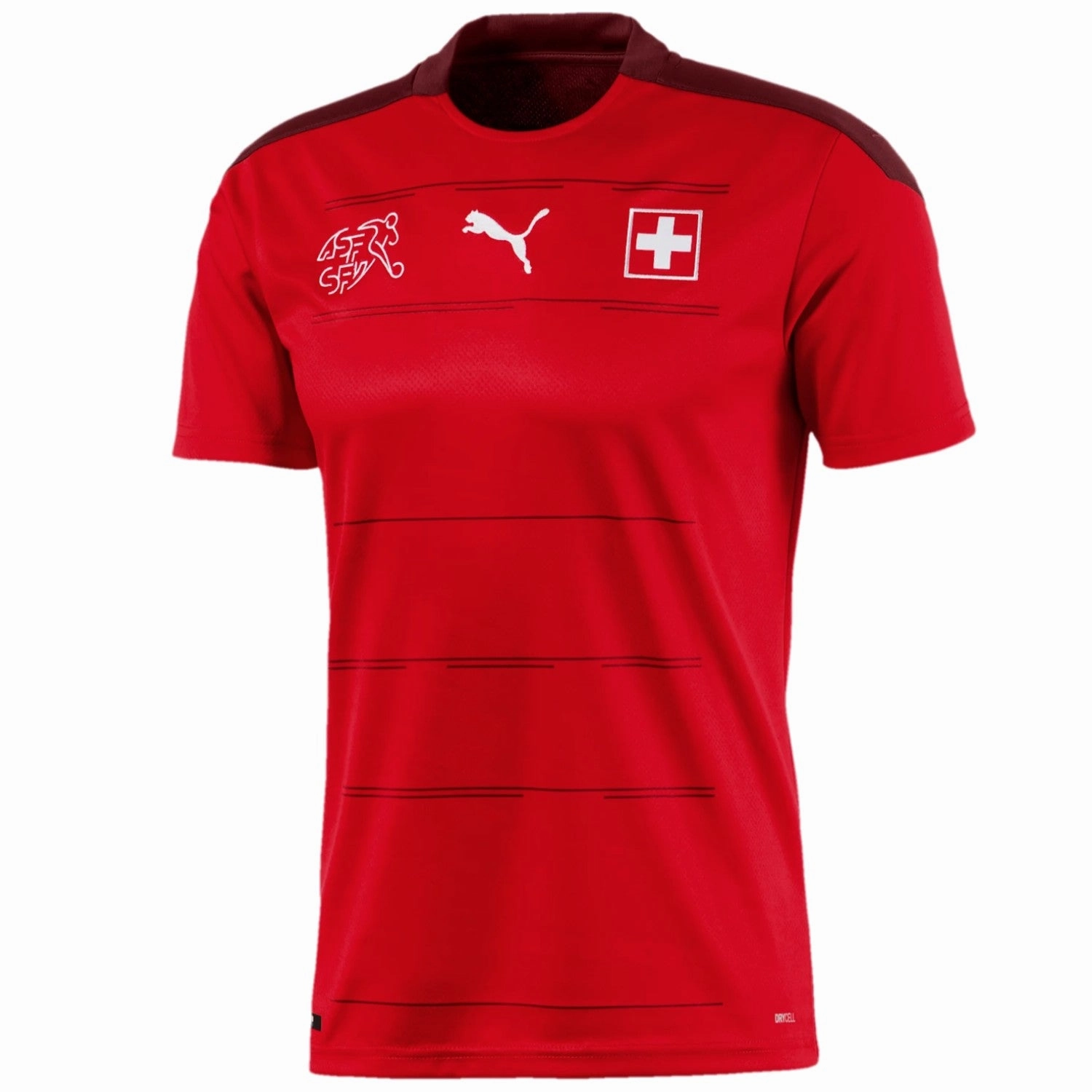 Switzerland national team Home soccer jersey 2020/21 - Puma Market Thermoregulation Tech