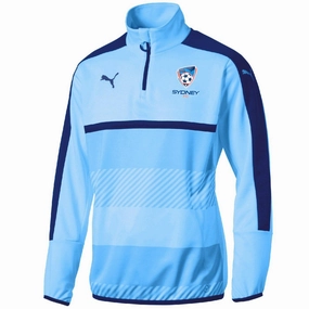 Sydney FC soccer training technical sweat top 2017/18 - Puma wind-resistant