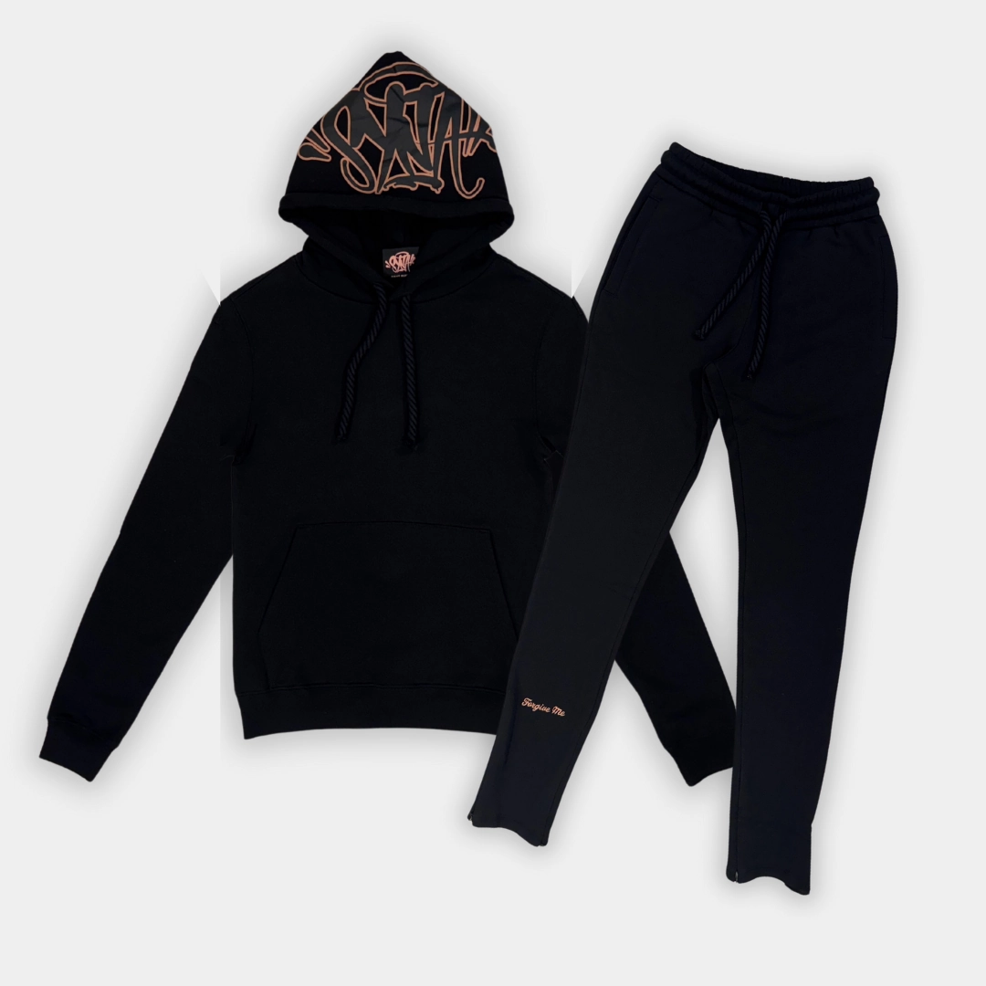UVProtection Syna Logo Tracksuit - Black & Rose Gold