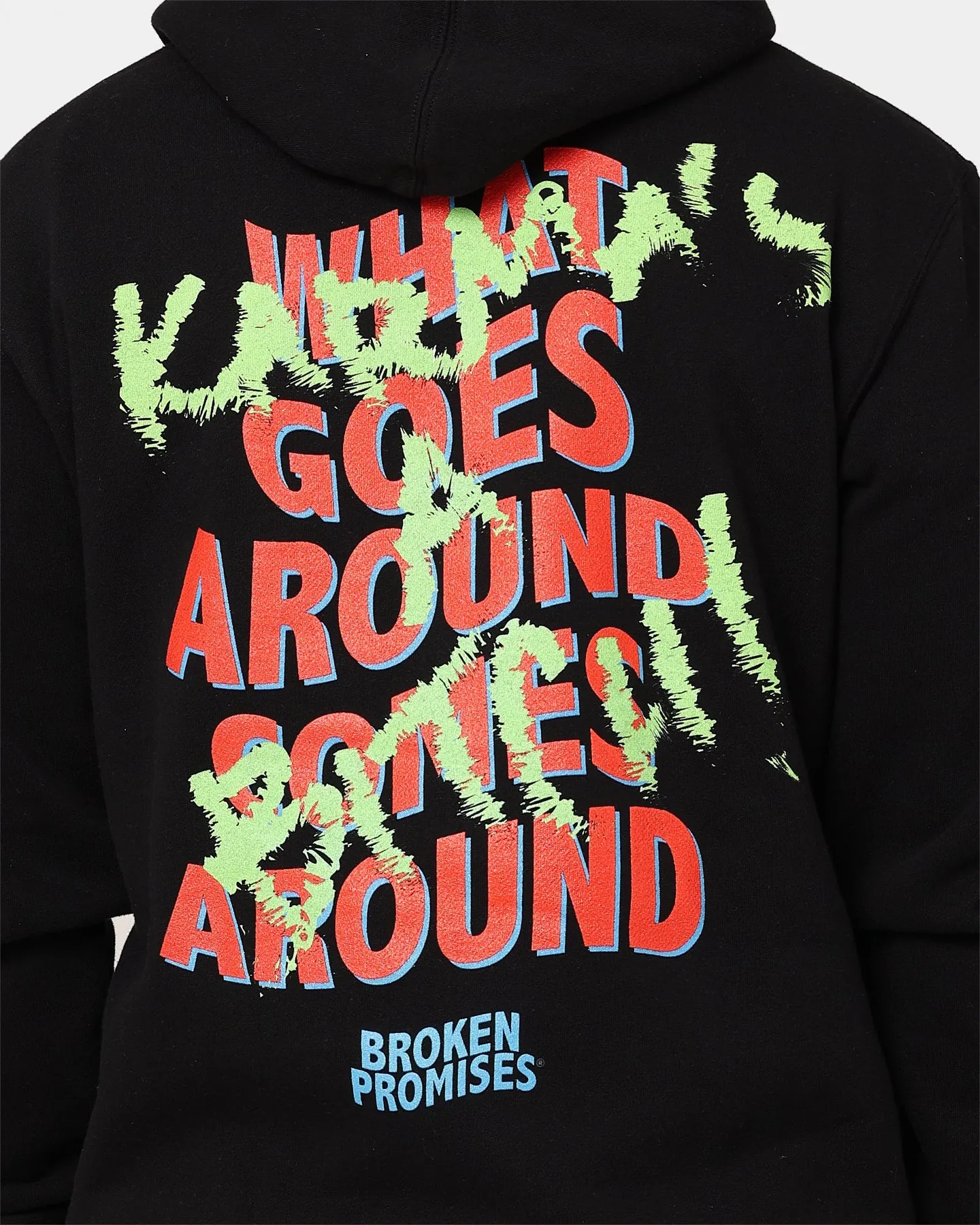 Broken Promises Karma Hoodie Black Casual Outdoor Layer Sustain
