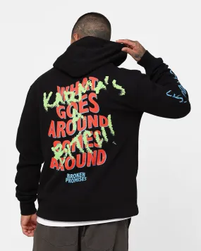 Broken Promises Karma Hoodie Black Snag Free Surface YKK Zipper Quality