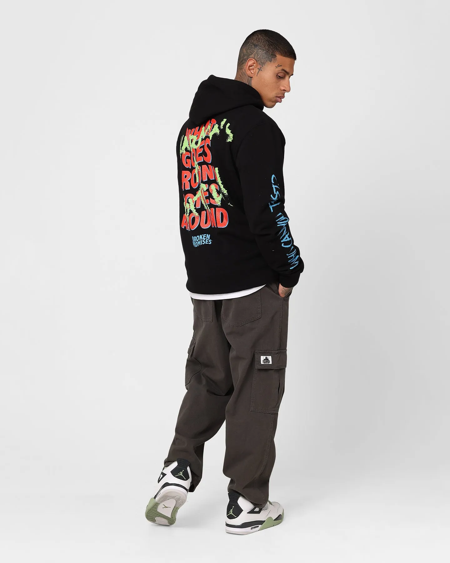 Broken Promises Karma Hoodie Black Lightweight Waterproof suitable for group activities