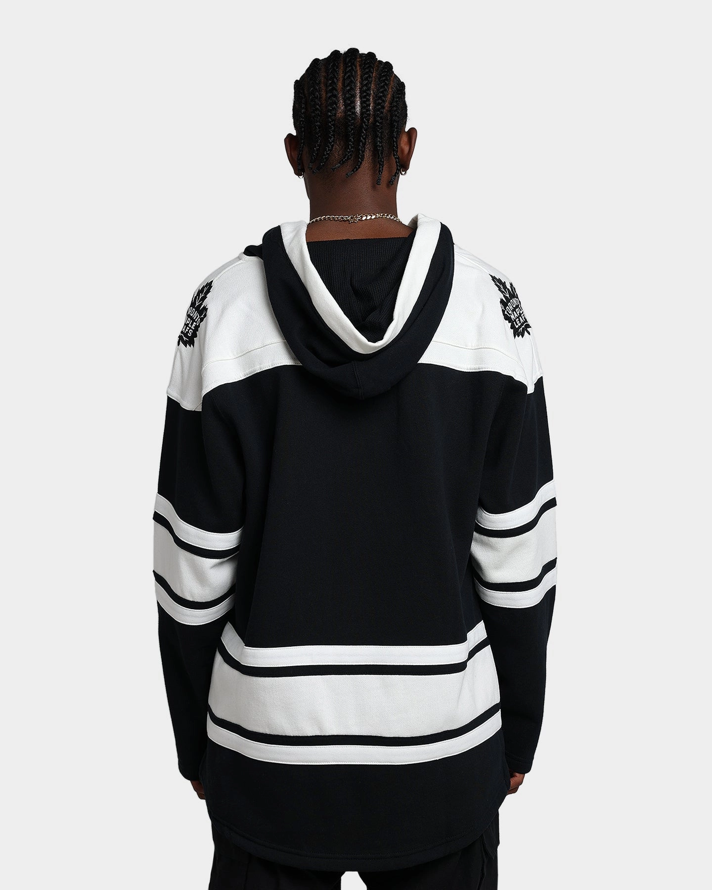 suitable for beach vacations 47 Brand Toronto Maple Leafs Superior Lacer Hoodie Jet Black